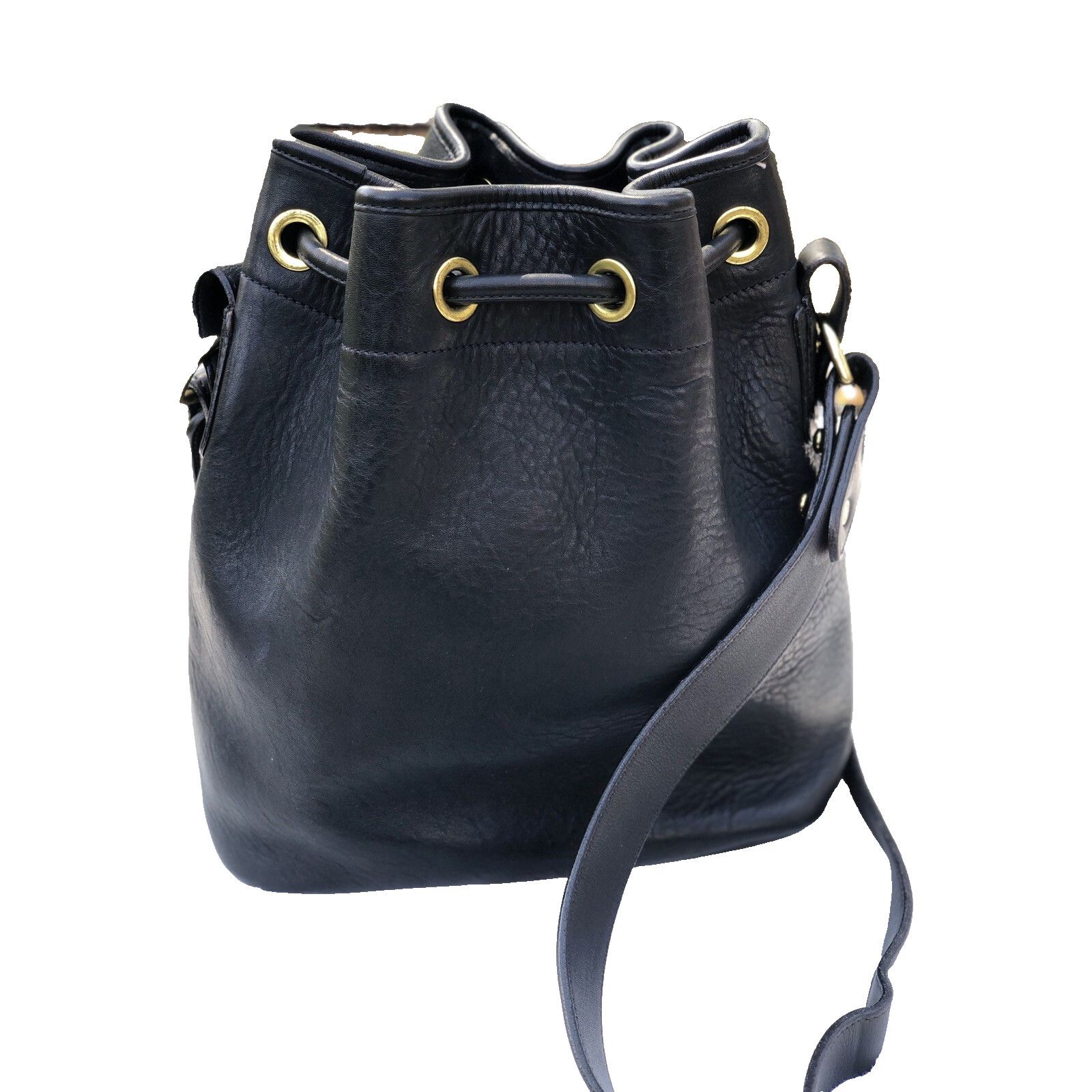 Dooney & Bourke Dooney And Bourke Black Leather Drawst Crossbody Bag B000538 Size ONE SIZE - 7 Thumbnail