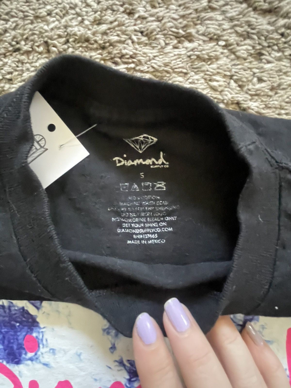 Diamond Supply Co. Diamond Supply Co. - Black with Oink Writing Size US S / EU 44-46 / 1 - 2 Thumbnail