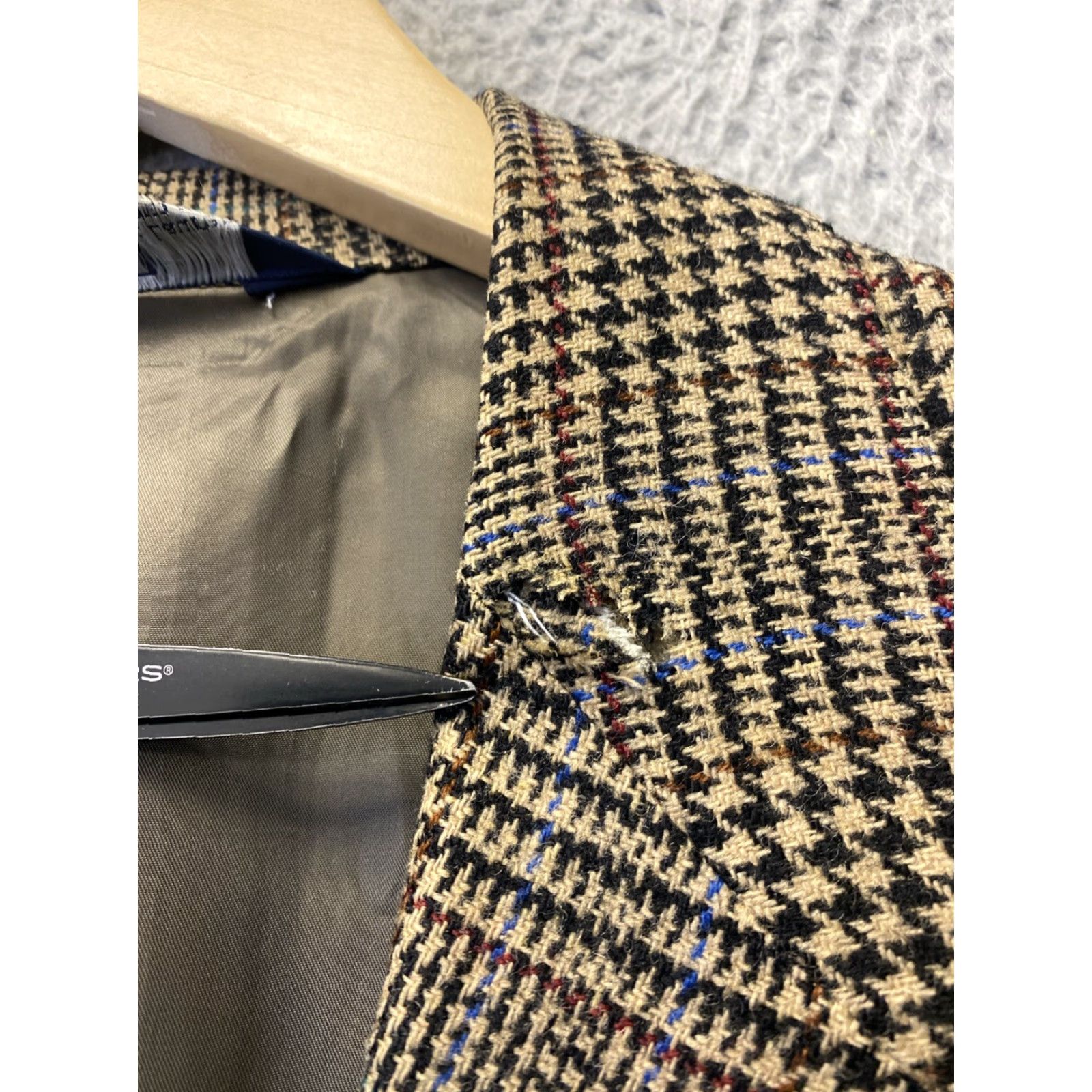 Polo Ralph Lauren VINTAGE Polo Ralph Lauren Men's Blazer Sport Coat 40 Brown Plaid Wool Single-Breasted 2-Button Classic Size US L / EU 52-54 / 3 - 6 Thumbnail