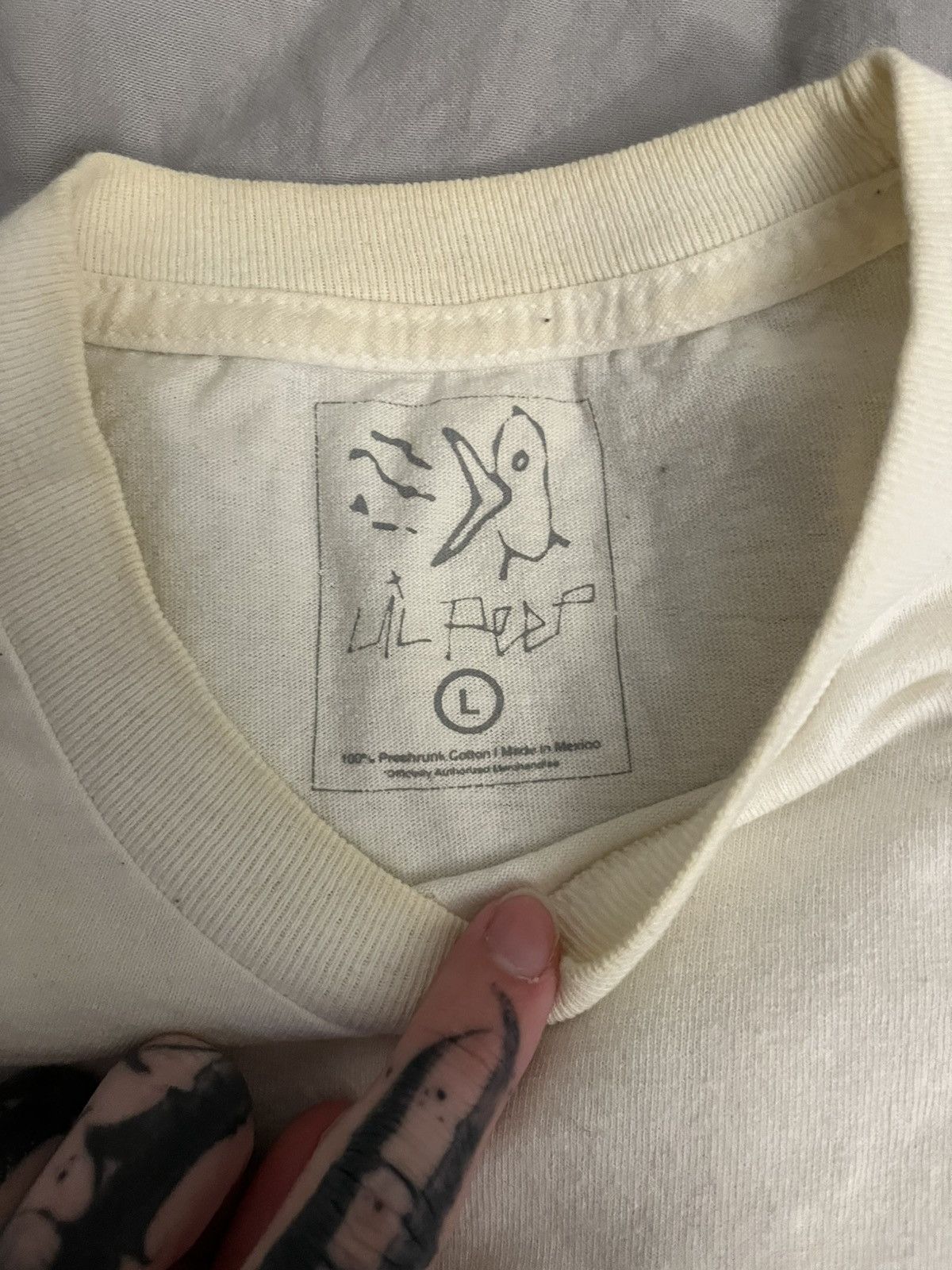 Lil Peep Lil peep shining star long sleeve white Size US L / EU 52-54 / 3 - 2 Thumbnail