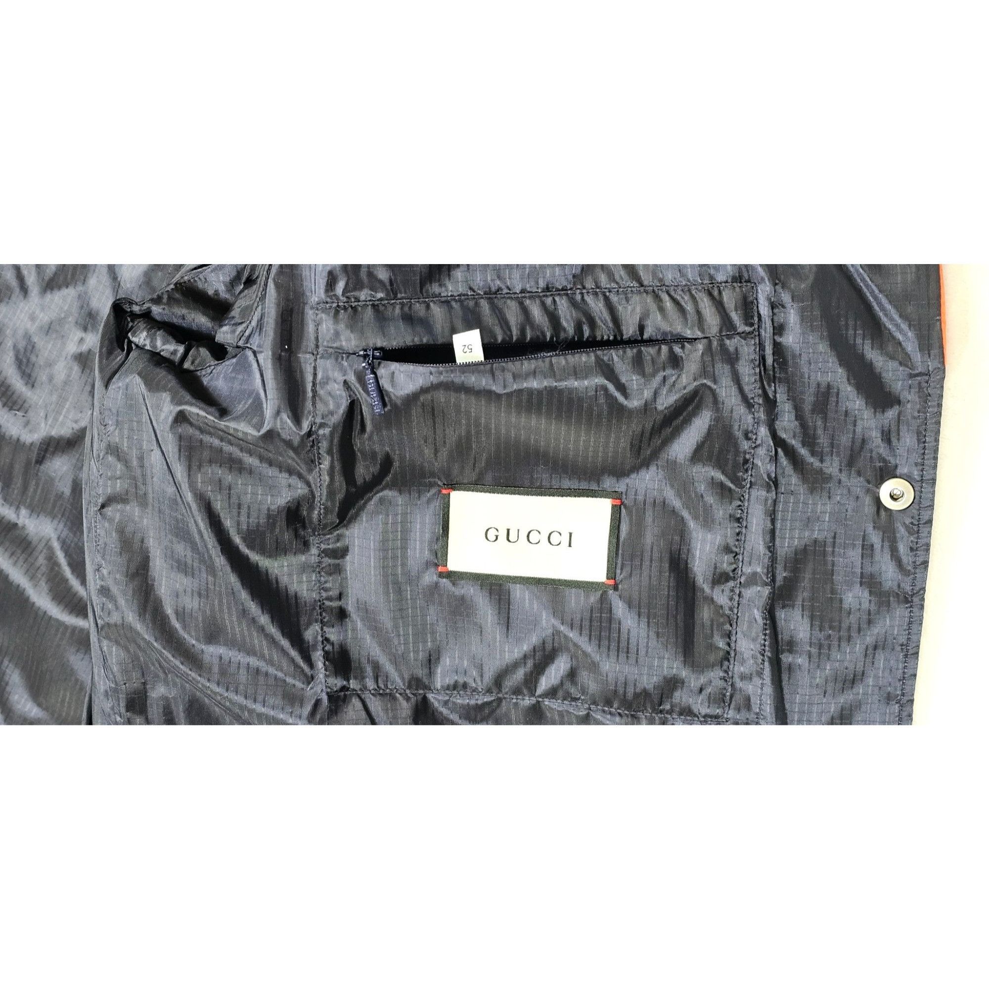 Gucci Quilted Jacket Navy Blue Red Chevron Stripes Size US L / EU 52-54 / 3 - 10 Thumbnail