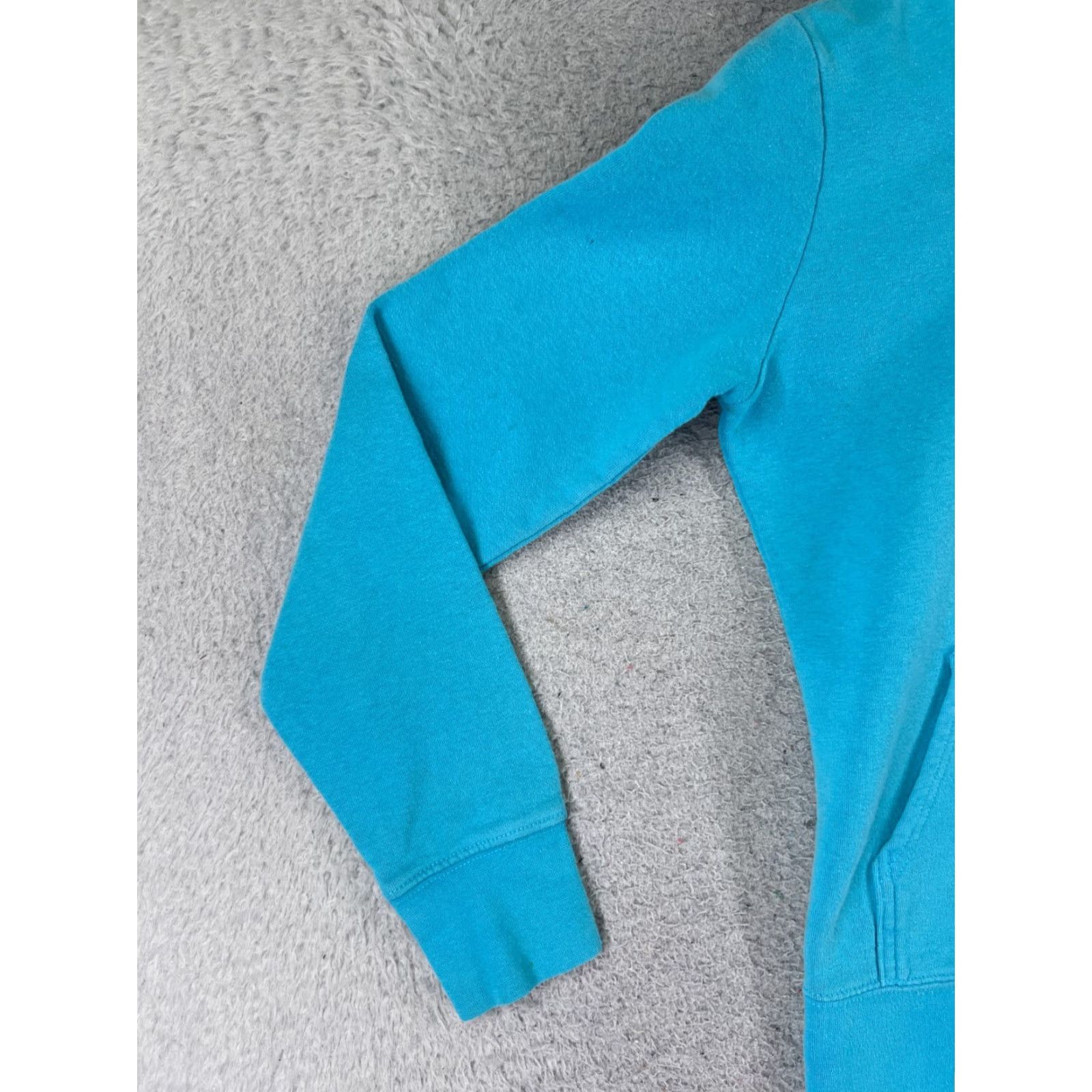 The North Face The North Face Hoodie Womens XS Blue Logo Cotton Blend READ Size XS / US 0-2 / IT 36-38 - 3 Thumbnail