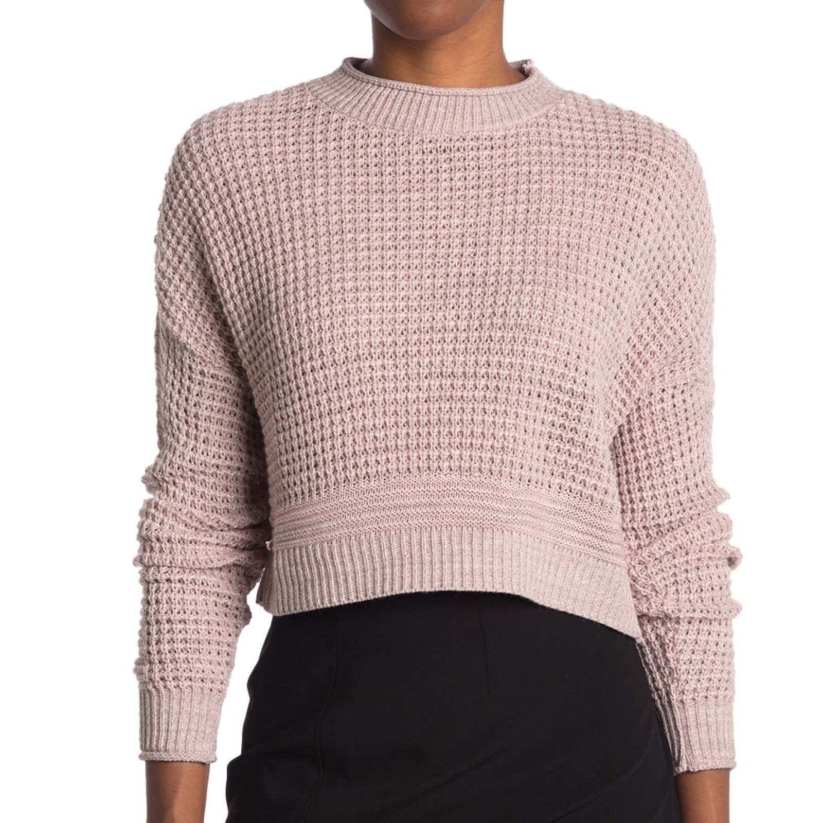 Other Abound Scoop Neck Sweater Waffle Knit Top in Pink Adobe NWT Size S / US 4 / IT 40 - 1 Thumbnail