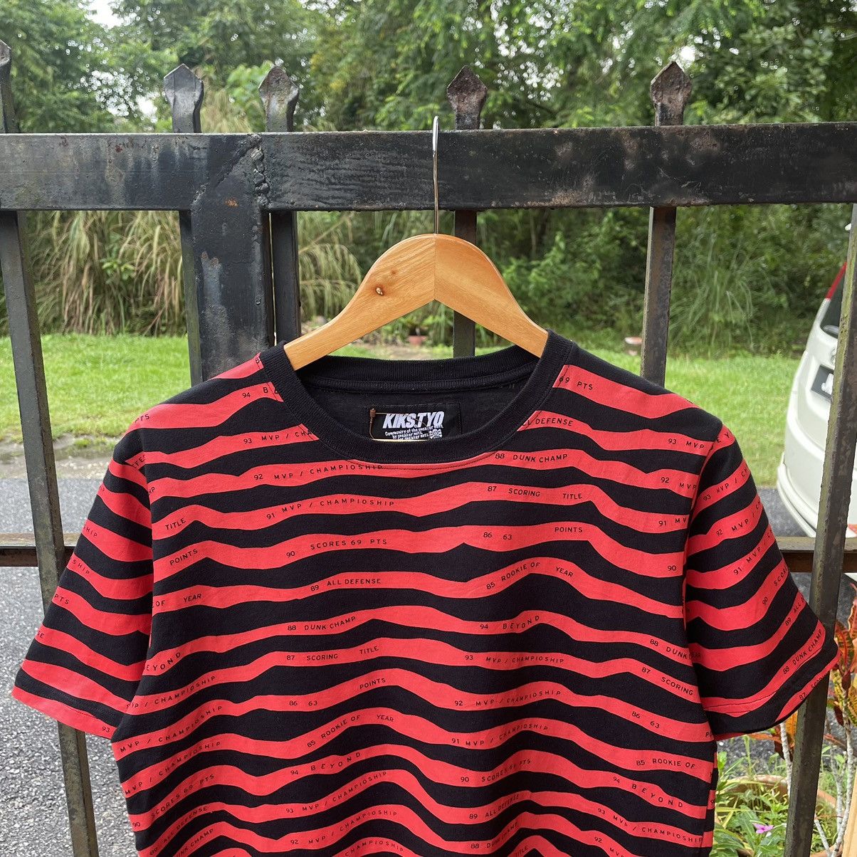 Japanese Brand × KIKS TYO × Vintage 🔥🇯🇵Vintage Kiks Tyo MVP Rock And Roll Japanese Striped Tee Size US M / EU 48-50 / 2 - 3 Thumbnail