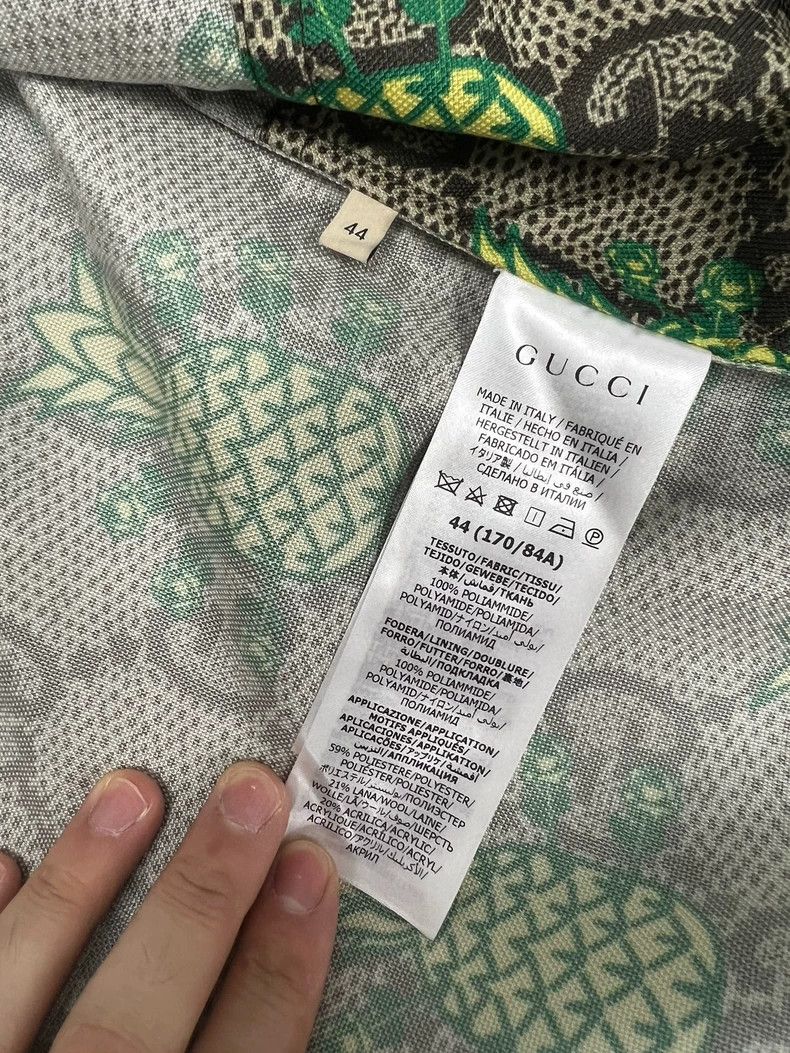 Gucci Gucci Pineapple embroidery full-print zipper jacket 2504-Ne Size US S / EU 44-46 / 1 - 4 Thumbnail