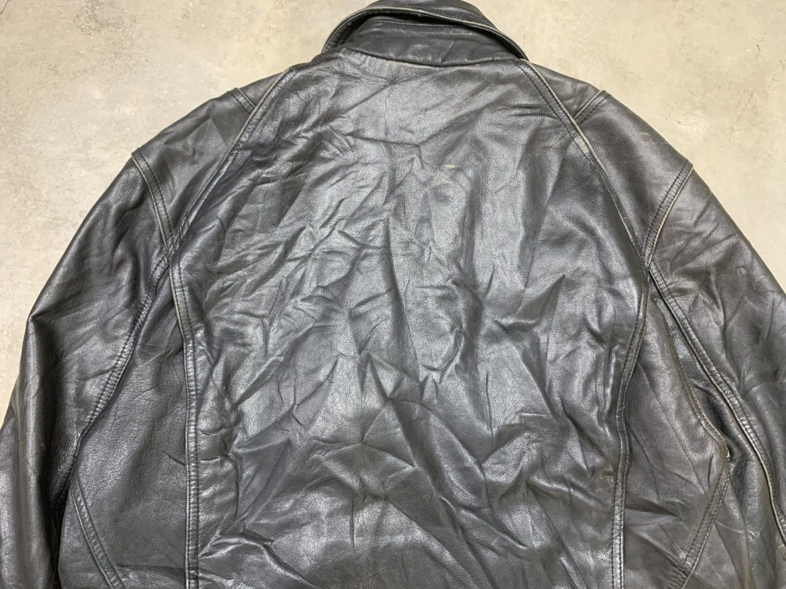 Kenzo Kenzo Jeans Vintage Distressed Leather Jacket Size US XL / EU 56 / 4 - 24 Thumbnail
