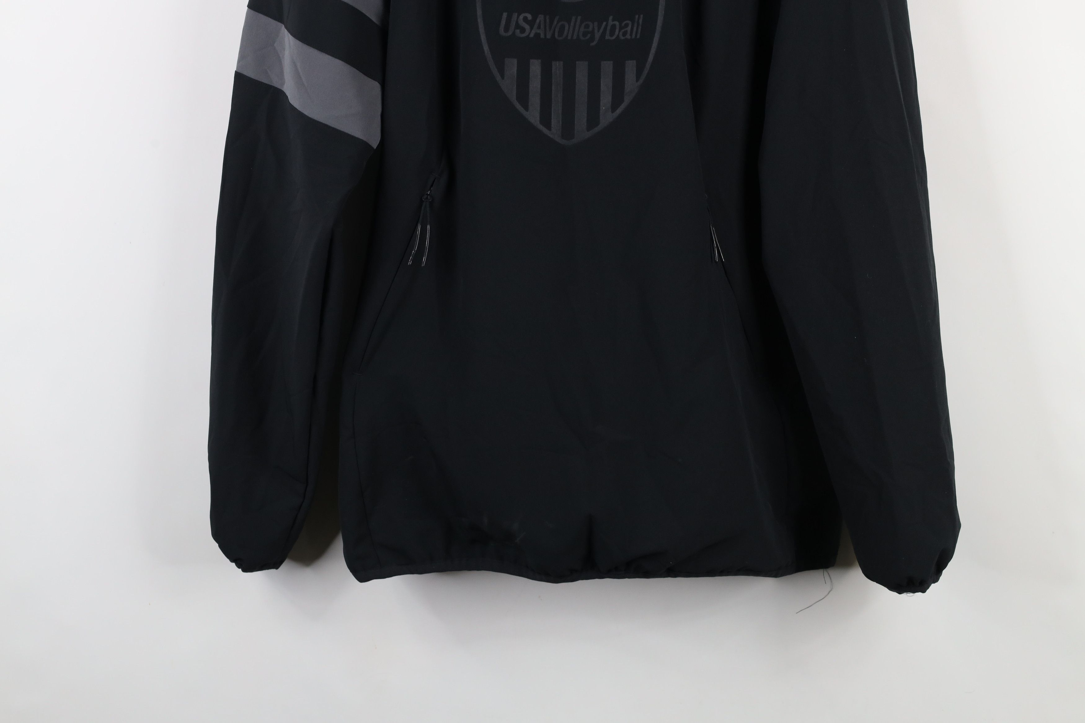 Adidas × Vintage Adidas Spell Team USA Volleyball Hooded Anorak Jacket Black Size US S / EU 44-46 / 1 - 3 Thumbnail