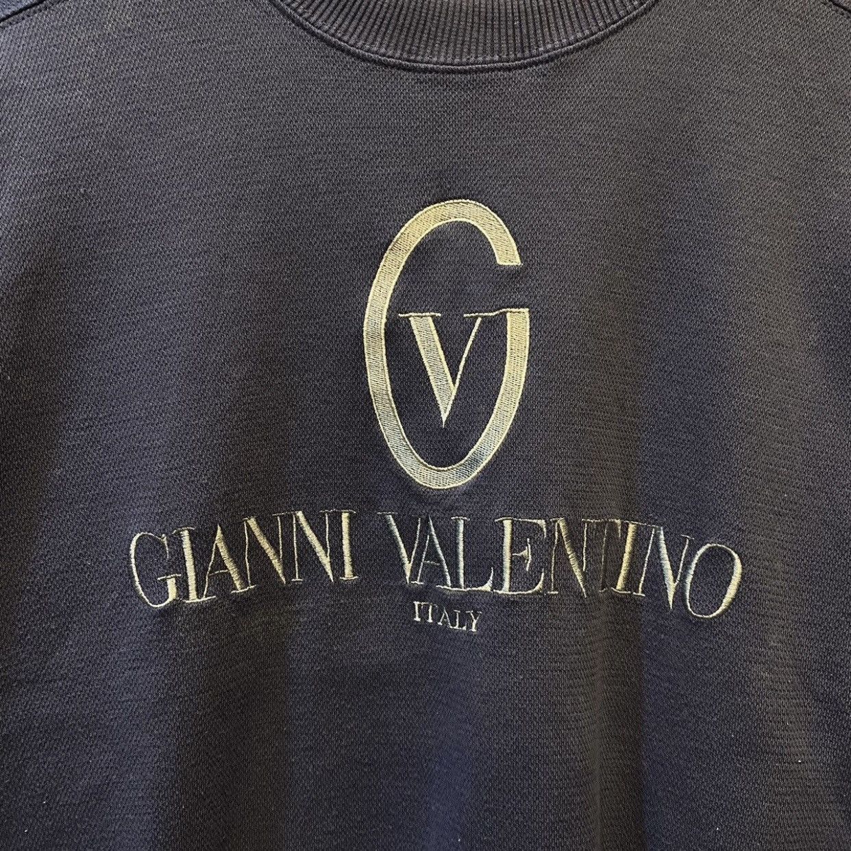 Gianni Valentino Vintage 90s GIANNI VELENTINO Big Logo Sweatshirt Size M Size US M / EU 48-50 / 2 - 5 Thumbnail