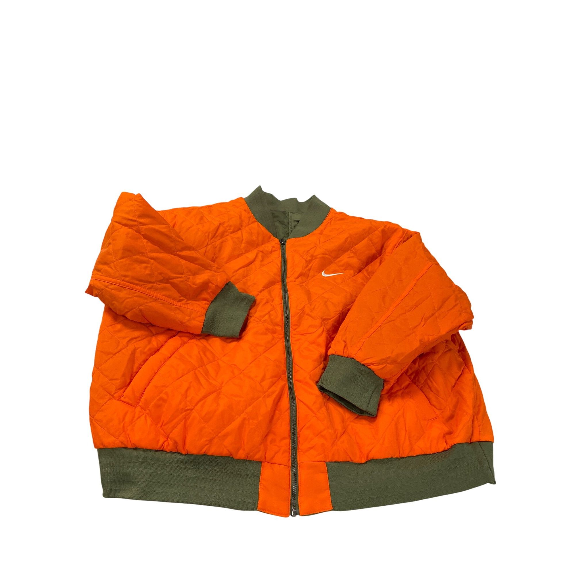Nike Nike Mens Olive Green orange reversible Bomber Jacket SZ 1X Size US XL / EU 56 / 4 - 16 Thumbnail