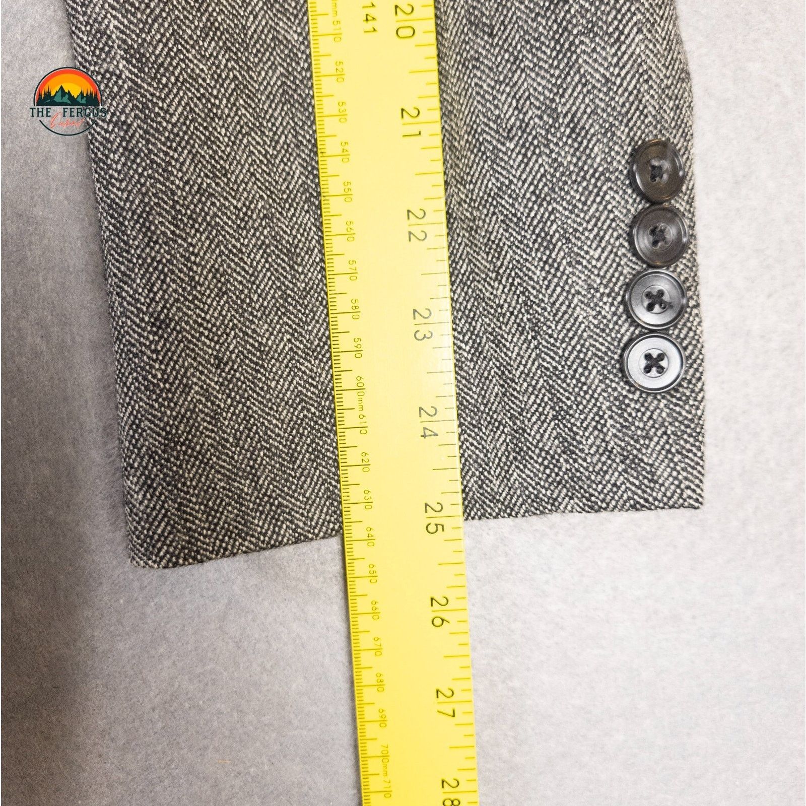 Savile Row Savile Row Macys Blazer Gray Single-Breasted Men's L 44 Size 44L - 6 Thumbnail