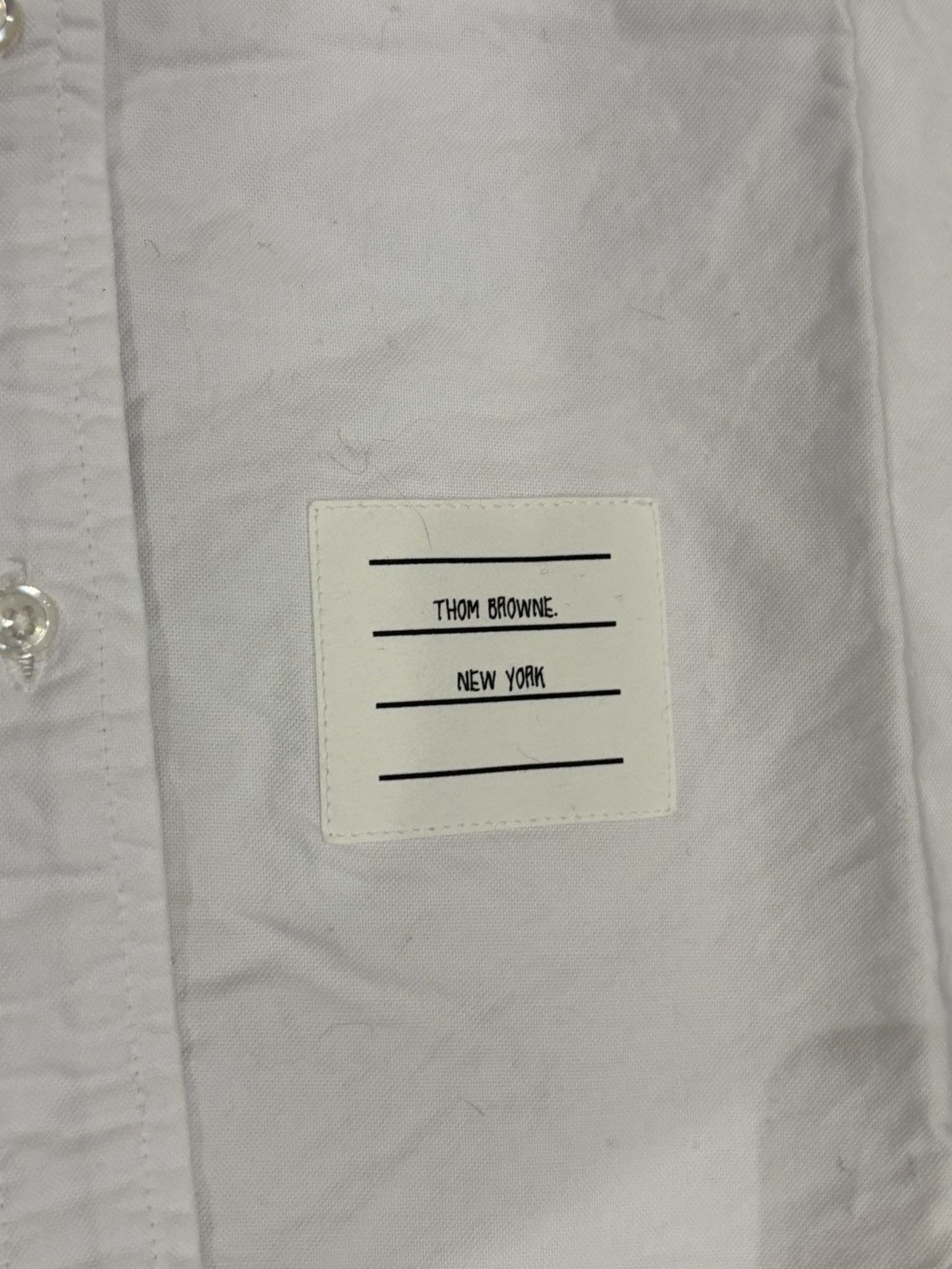 Thom Browne Thom Browne Canvas White Button Up Shirt Size US XS / EU 42 / 0 - 4 Thumbnail