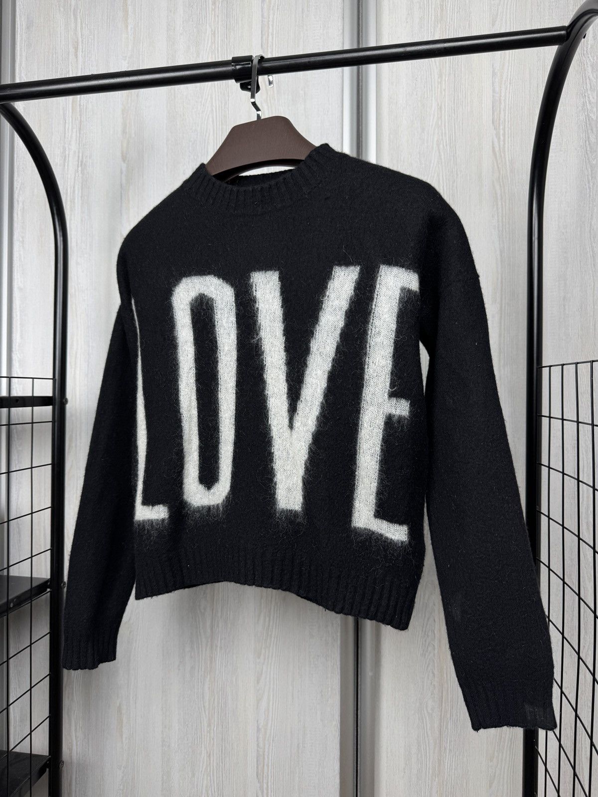 Dondup Dondup “LOVE” big logo wool cashmere mohair sweater Size XS / US 0-2 / IT 36-38 - 3 Thumbnail