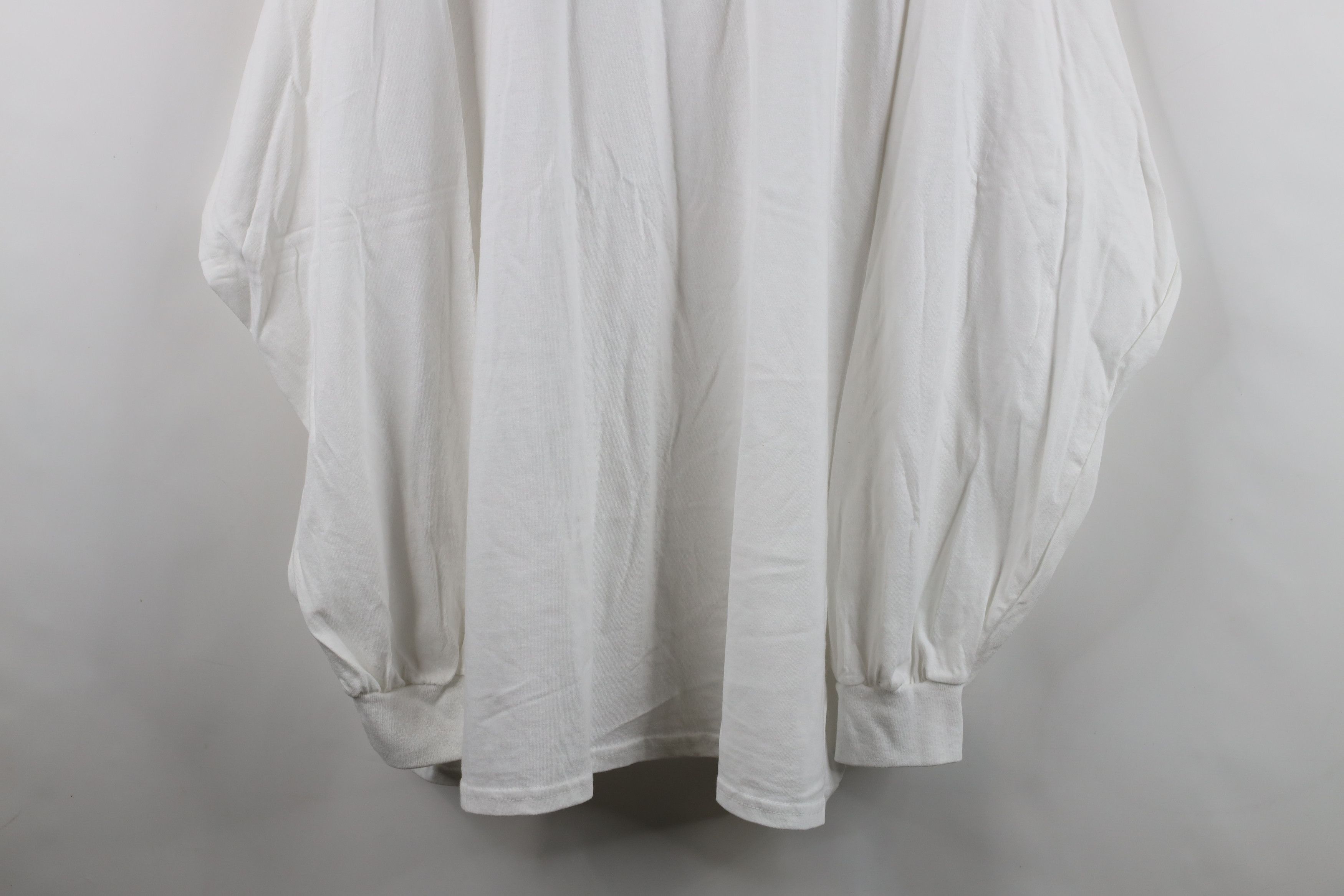 Vintage Vintage 90s Y2K Streetwear Cotton Long Sleeve T-Shirt White Size US XXL / EU 58 / 5 - 3 Thumbnail