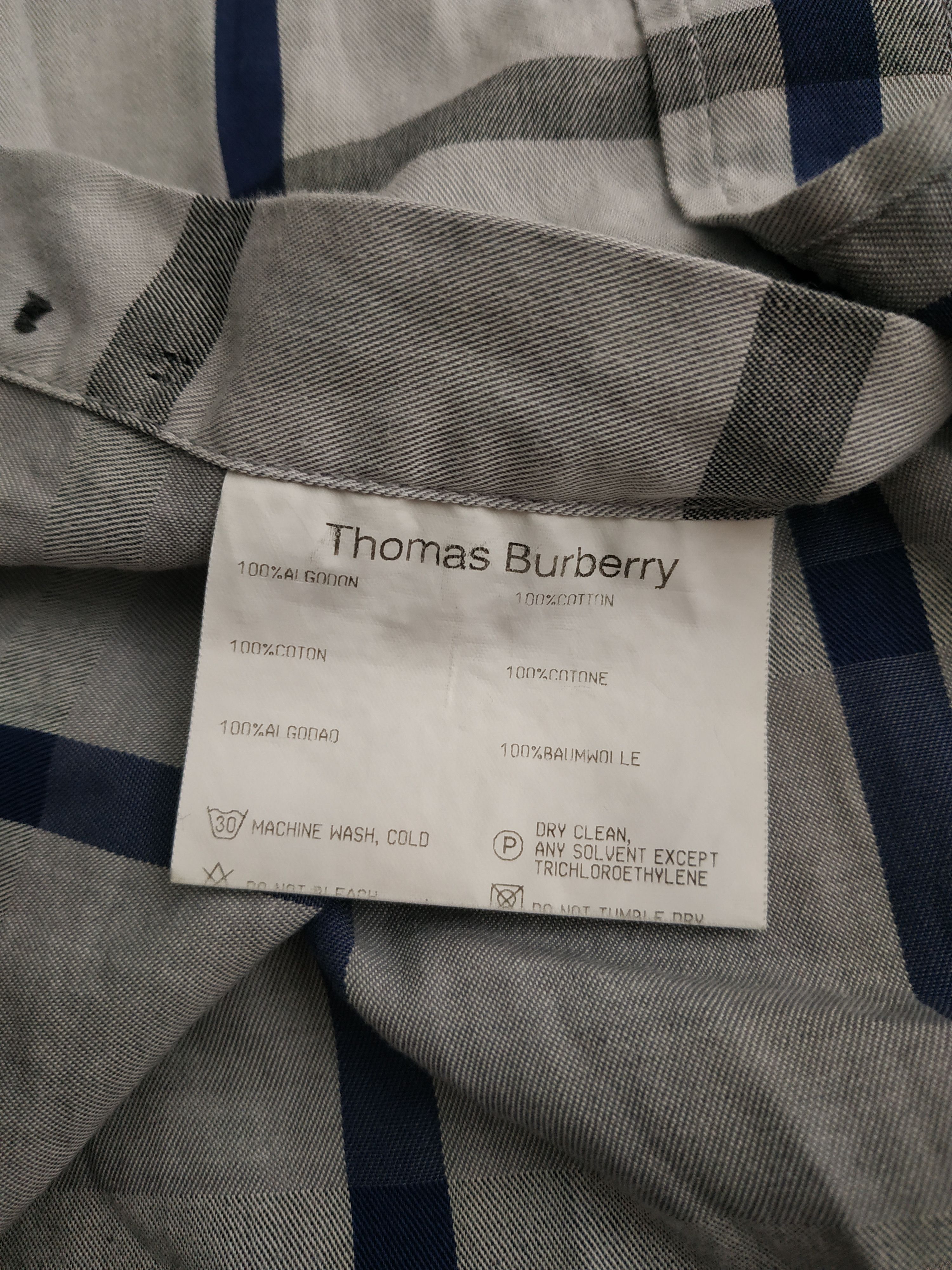 Burberry Burberry Men's Vintage 90's Checkered Button Up Shirt, s. XL Size US XL / EU 56 / 4 - 13 Thumbnail