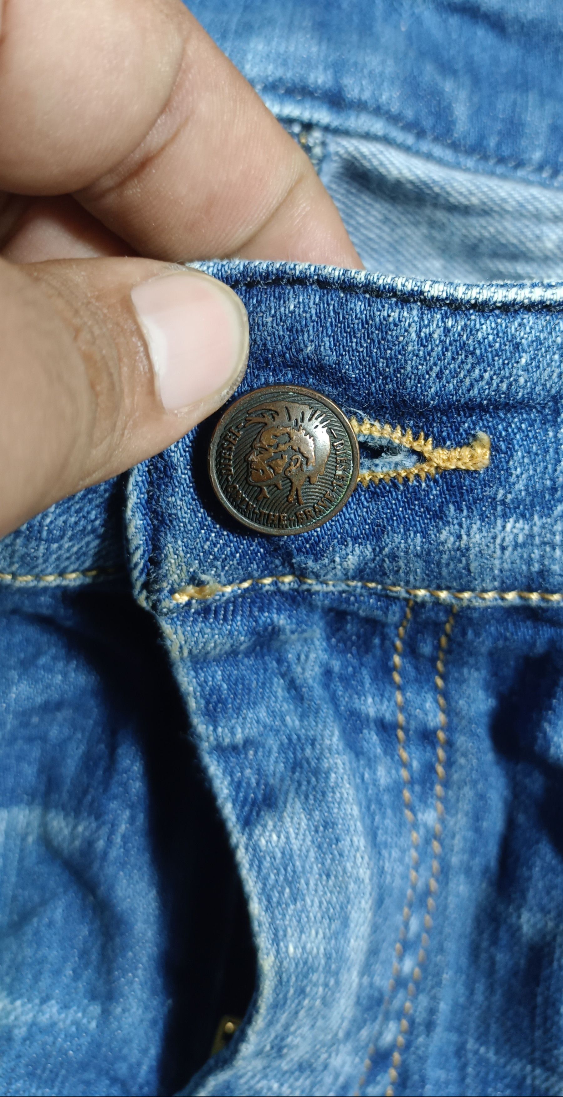 Diesel Vintage Super Flare🔥Diesel YBO Flare Distressed Denim Size US 31 - 13 Thumbnail