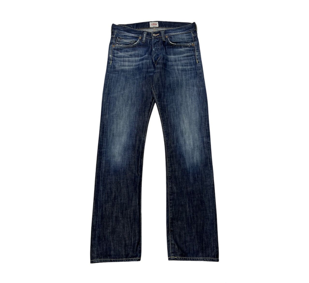 Edwin × Vintage Vintage Edwin ed-47 regular distressed denim washed jeans Size US 30 / EU 46 - 1 Thumbnail