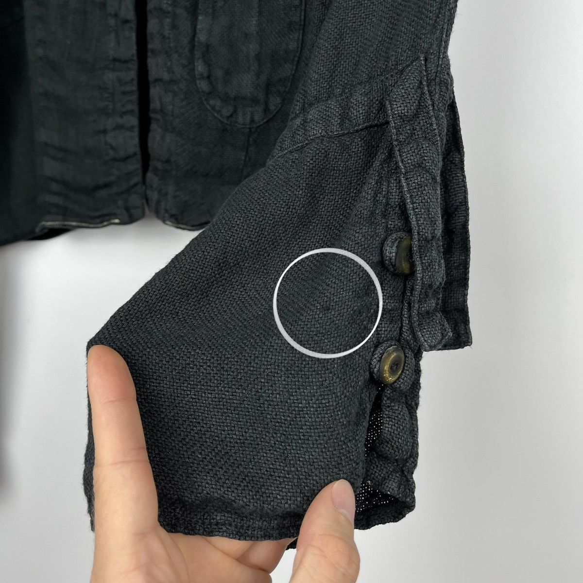If Six Was Nine Avant-Garde Ewa I Walla linen cotton ladies gothic cardigan Size M / US 6-8 / IT 42-44 - 16 Thumbnail