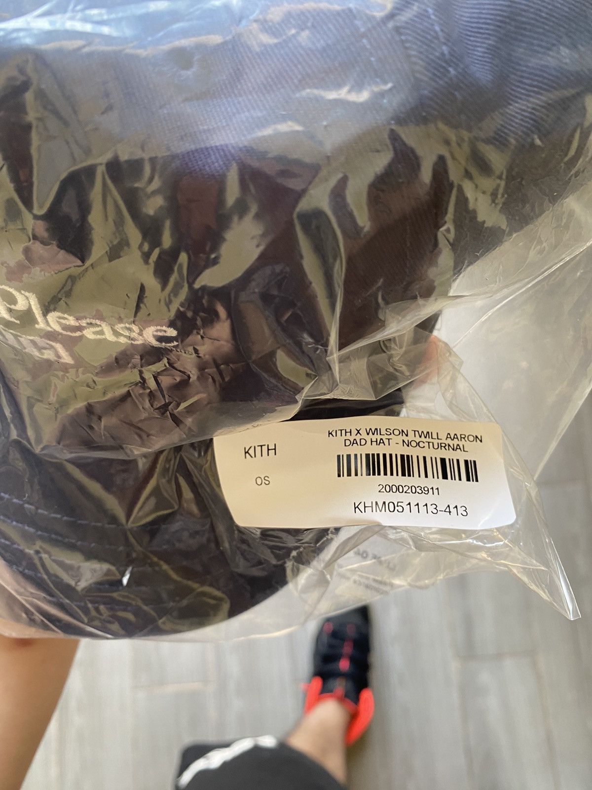 Kith × Wilson Kith Wilson Twill Aaron Cap Navy Size ONE SIZE - 5 Thumbnail