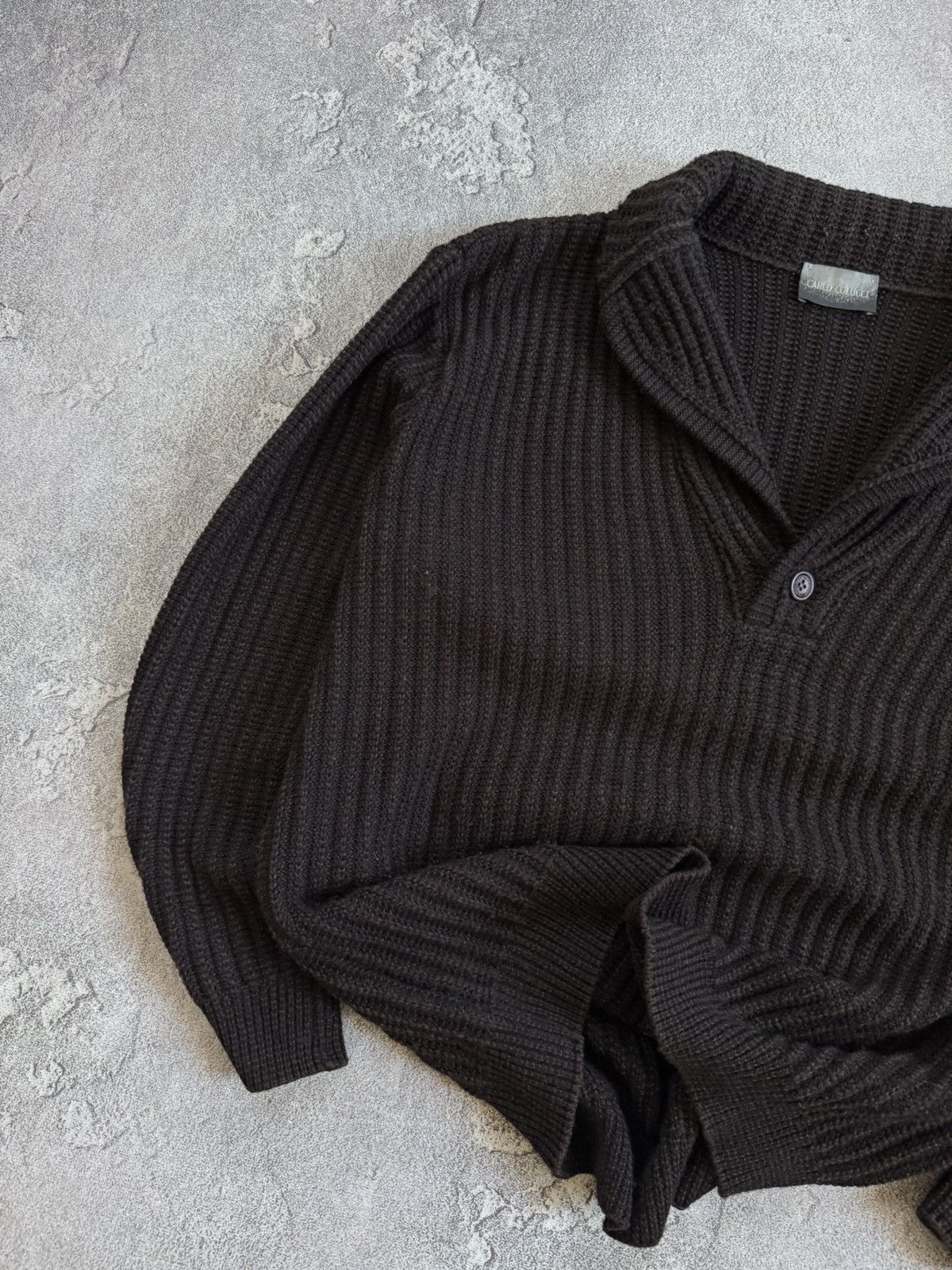 Carlo Colucci Carlo Colucci 54size brown sweater knitwear jumper pullover Size US XL / EU 56 / 4 - 2 Thumbnail