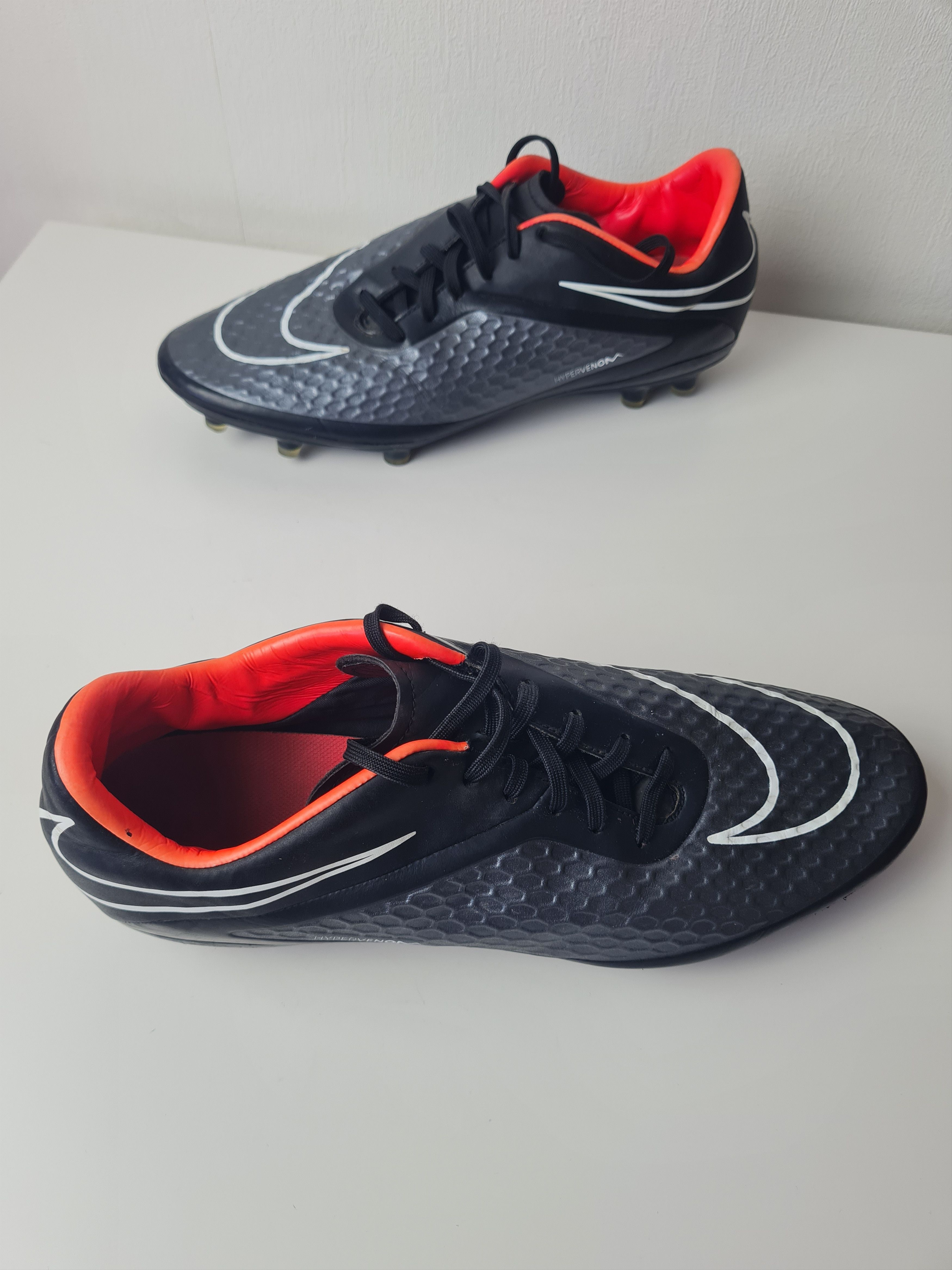 Nike Nike Mens Hypervenom Phelon FG Soccer Black 599730-016 Size US 11.5 / EU 44-45 - 1 Thumbnail