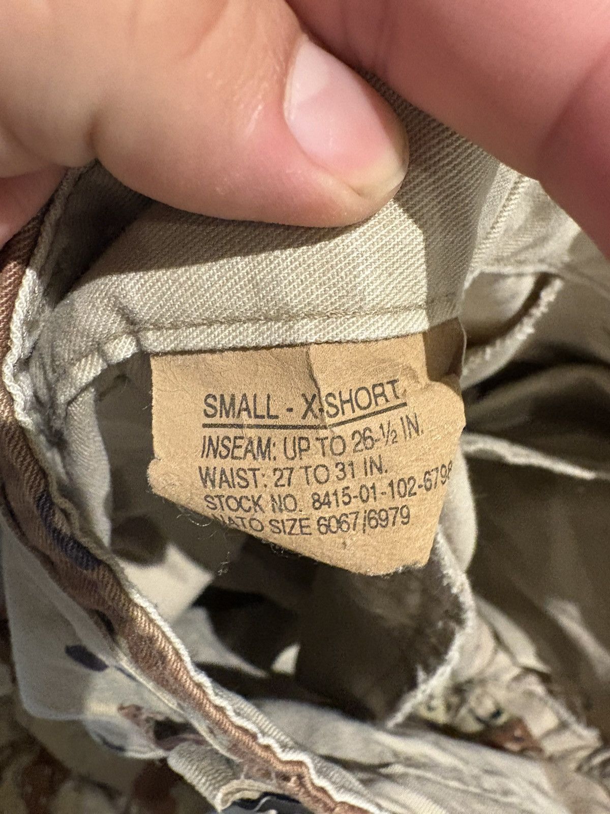 Other Rare 80s/90s Vintage Chocolate Chip Desert Camo Set -m Size US 29 - 5 Thumbnail