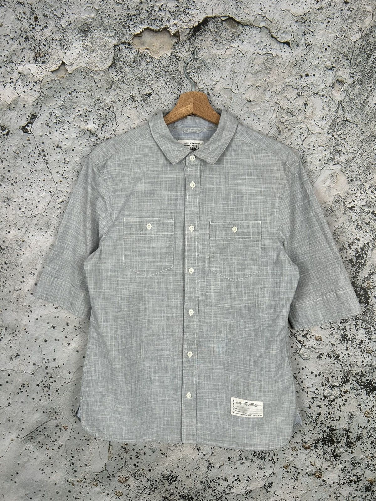 Allsaints Allsaints Short Sleeve Shirt Summer Avant Garde Designer Size US L / EU 52-54 / 3 - 1 Thumbnail