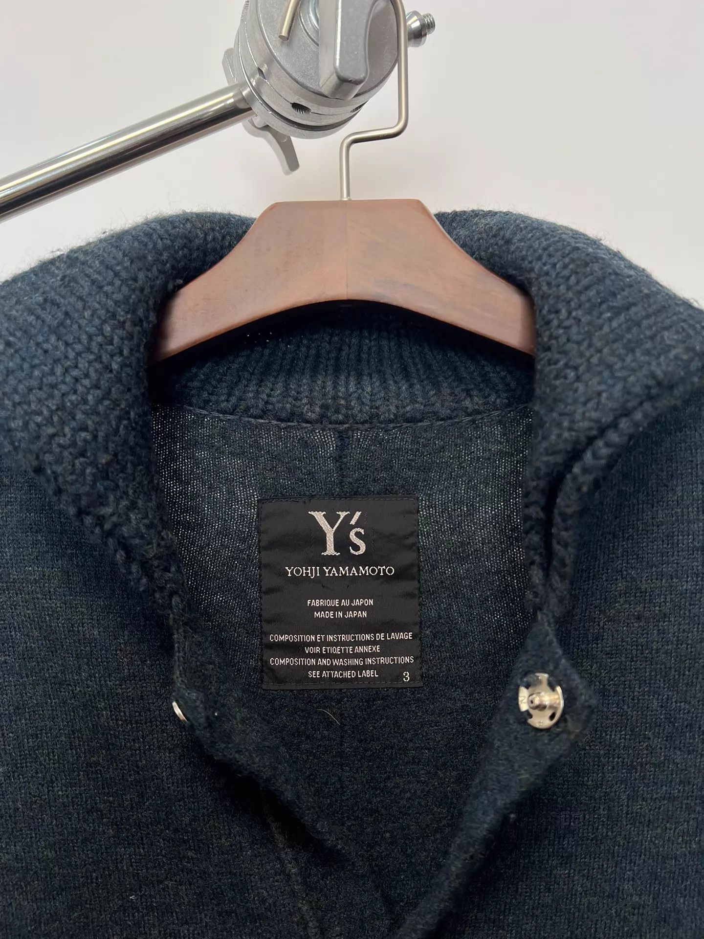 Yohji Yamamoto Yohji Yamamoto YS variegated wool ext sleeve cardigan JPN Size US L / EU 52-54 / 3 - 6 Thumbnail