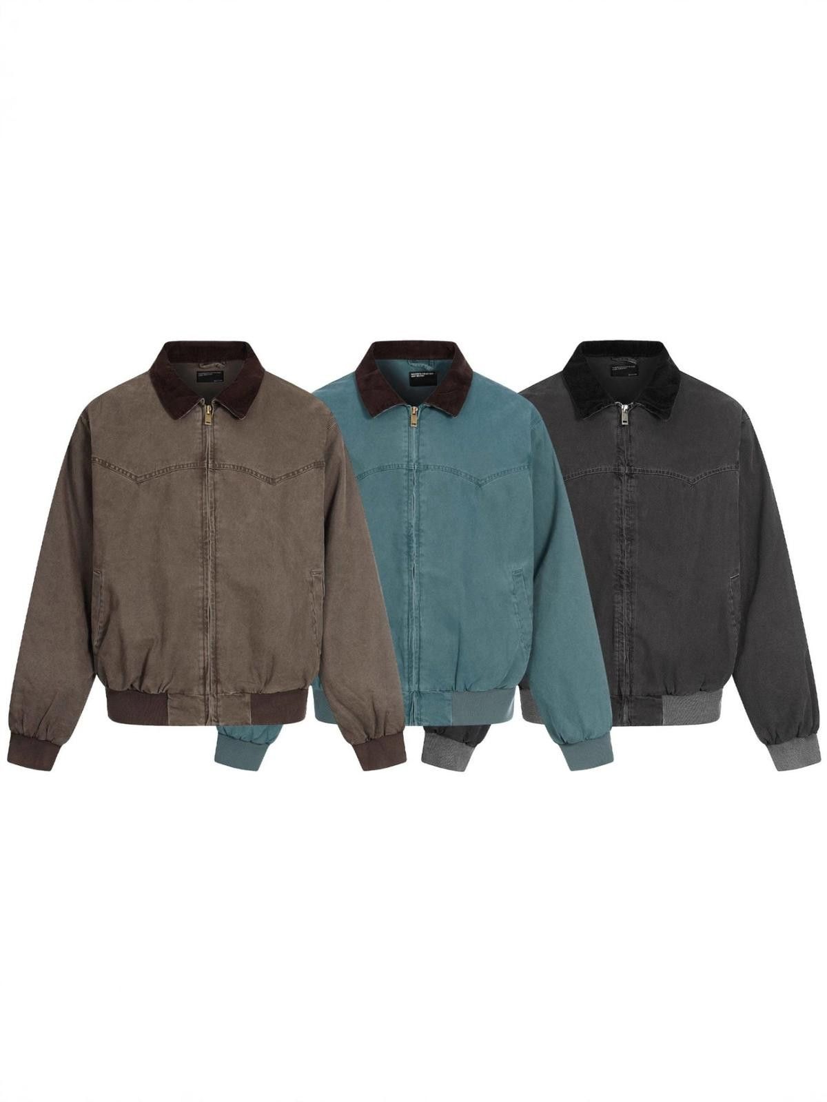 Other Detroit Short Boxy Jacket | Lapel Collar Zip Workwear Size US M / EU 48-50 / 2 - 3 Thumbnail