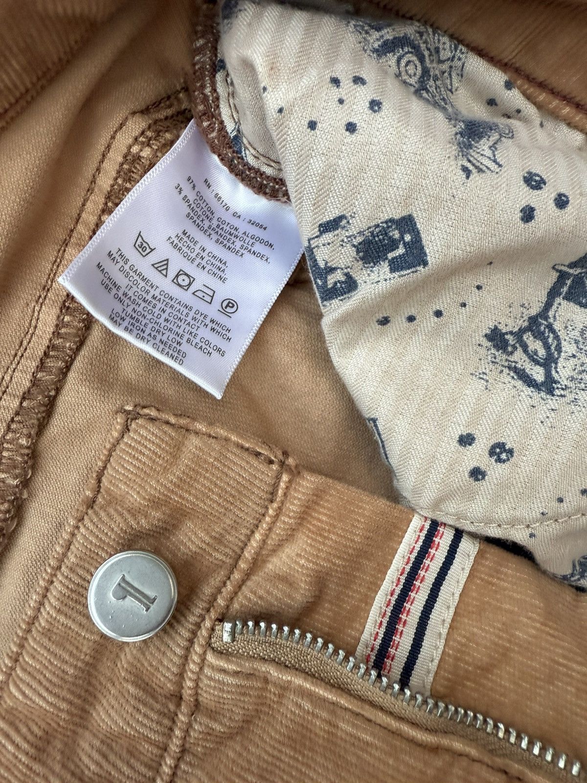 Anthropologie Pilcro Letterpress Anthropologie Script Corduroy Pants Tan Size 30" / US 8 / IT 44 - 9 Thumbnail