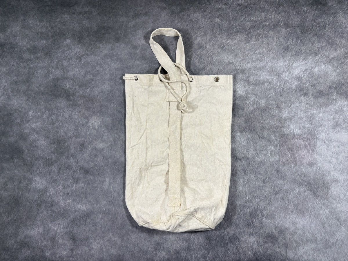 Vintage Vintage Canvas Sling Bag Natural Laundry Tote Messenger Side Size ONE SIZE - 12 Thumbnail