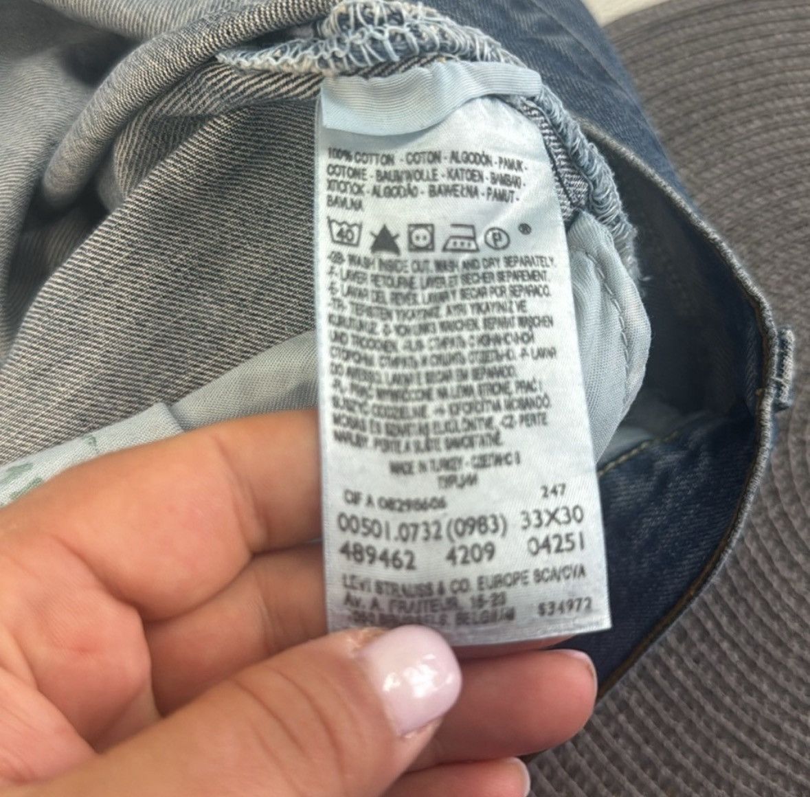 Levi's Levis 501 x Custom Mdrn Art Collab Flare Leg Denim Jeans Size 33" - 9 Thumbnail