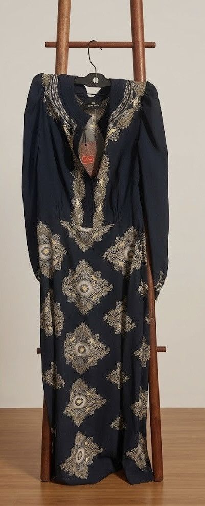 Etro ETRO Printed crepe de chine midi dress size IT 38 MSRP $1790 Size XS / US 0-2 / IT 36-38 - 6 Thumbnail
