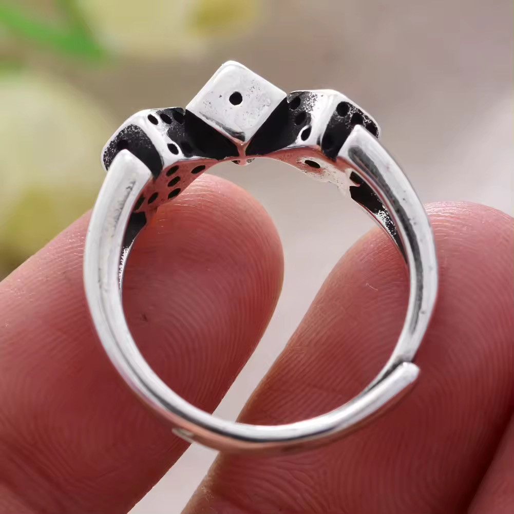 Jewelry Dice ring resizeable Size ONE SIZE - 4 Thumbnail