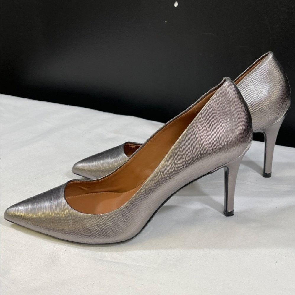 Calvin Klein Calvin Klein Gaylee Women's Silver Shoes/Heels Sz 7 SKU 5513 Size US 7 / IT 37 - 4 Thumbnail