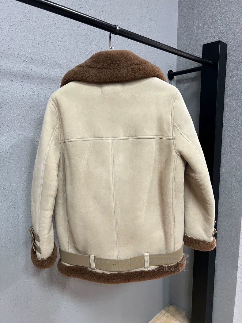 Acne Studios Acne Studios Beige Teddy Fur Coat Size XS / US 0-2 / IT 36-38 - 2 Thumbnail