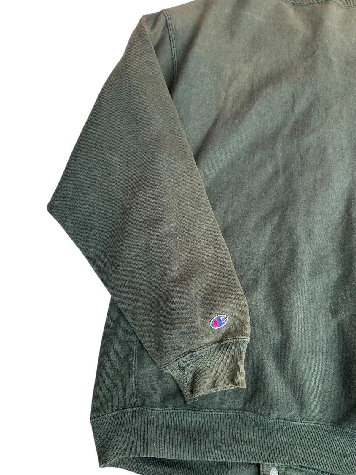 Champion Vtg 90s Champion Reverse Weave Faded Green - Varsity Size US L / EU 52-54 / 3 - 5 Thumbnail