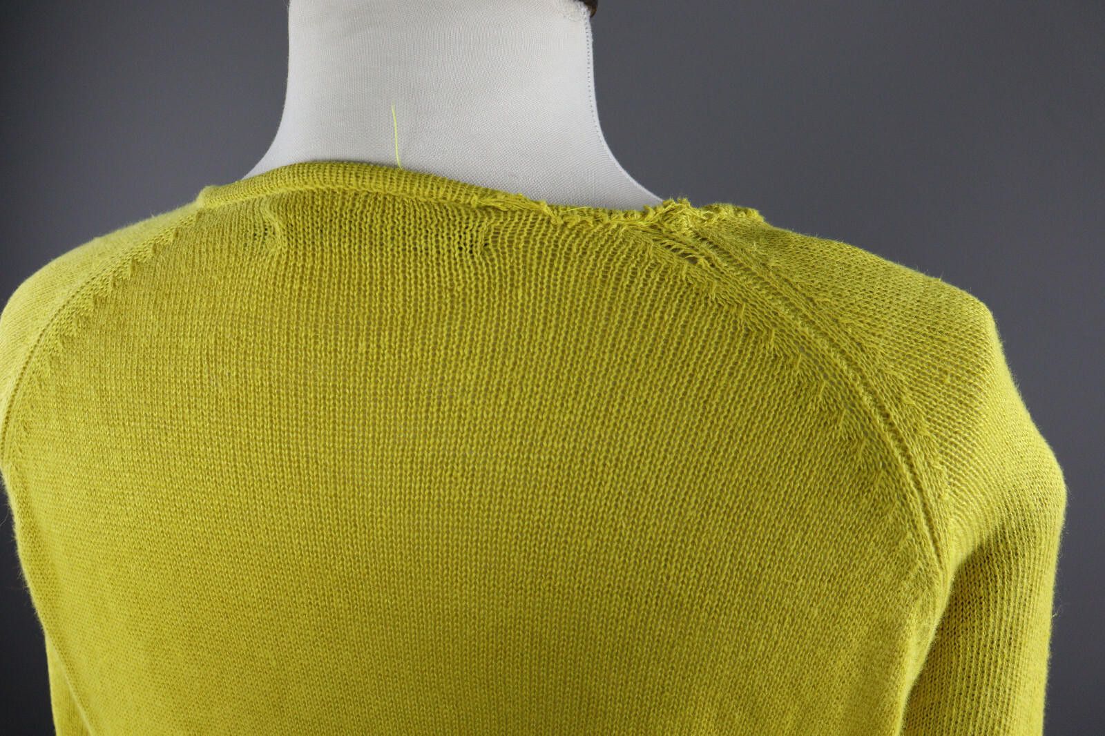 Designer Ladies Gudrun Sjöden Yellow Linen Cardigan Sweater Size L Size L / US 10 / IT 46 - 9 Thumbnail
