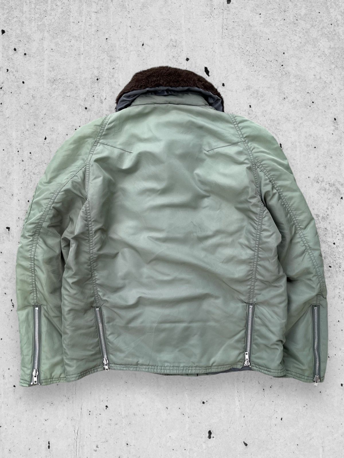 Japanese Brand 🔥RARE🔥 RESCUE SQUAD FUR COLLARED ZIPPER JACKET Size US L / EU 52-54 / 3 - 3 Thumbnail