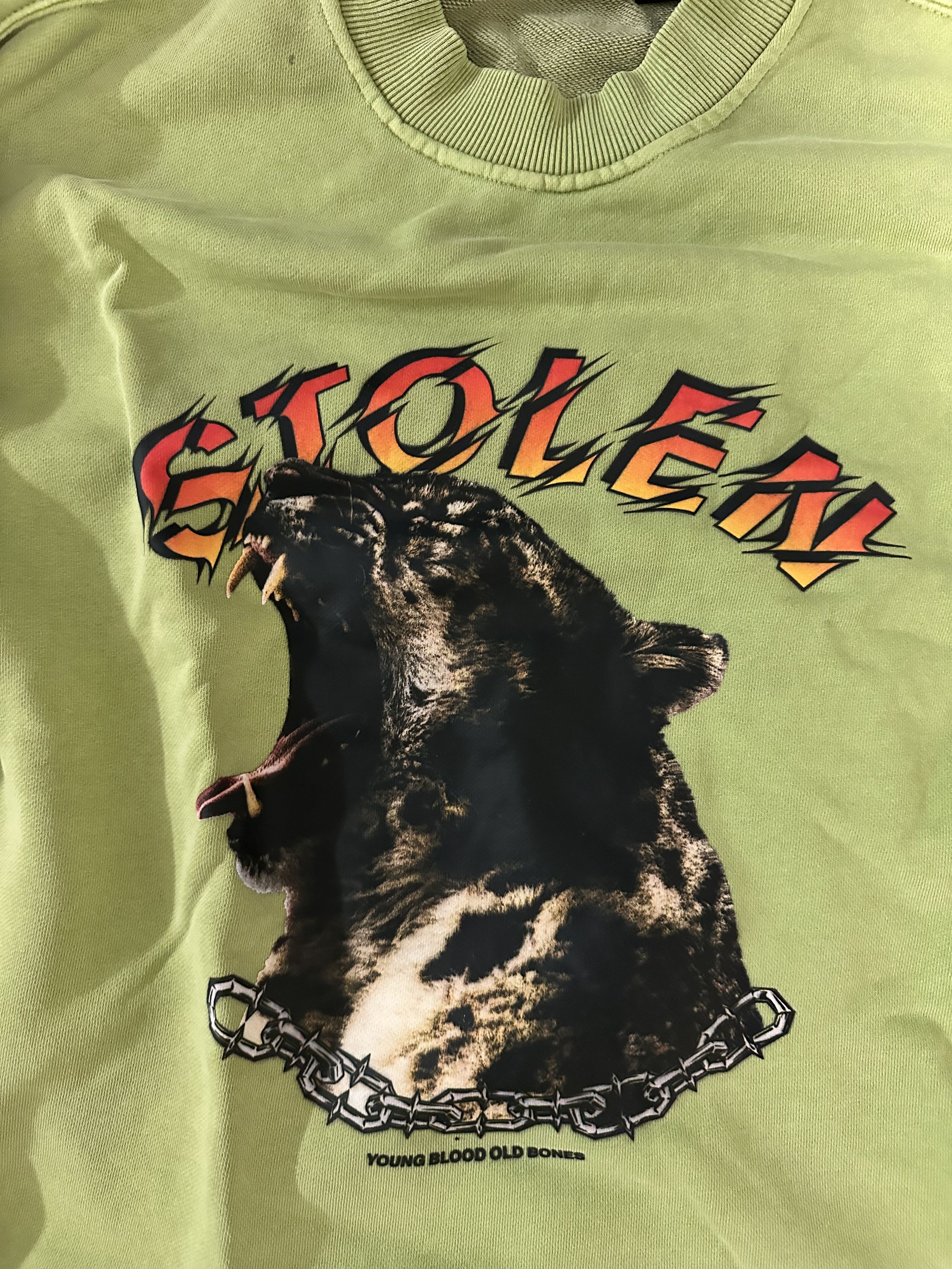 Stolen Girlfriends Club Green Wild Cat Sweatshirt Size US XL / EU 56 / 4 - 2 Thumbnail