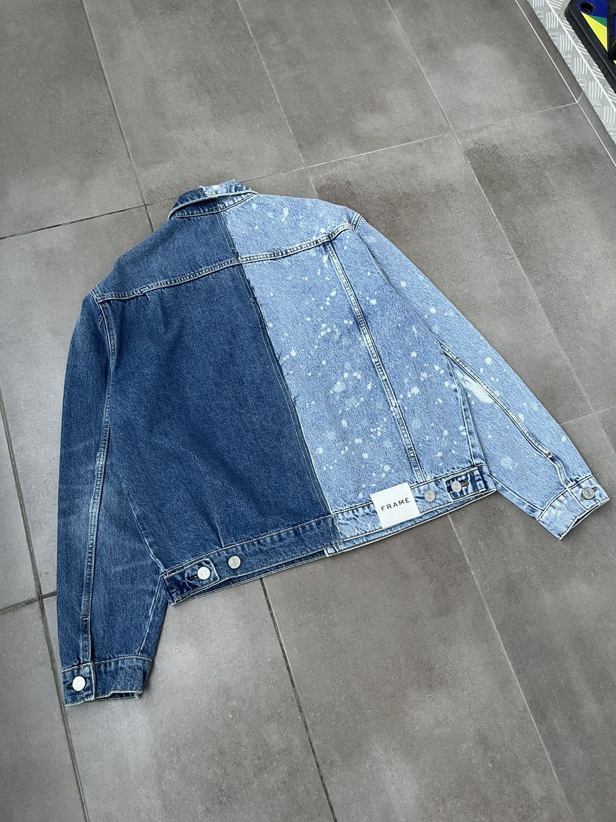 Frame !DS! SS23 Frame Half Bleached Blue Denim Jacket Size US M / EU 48-50 / 2 - 15 Thumbnail