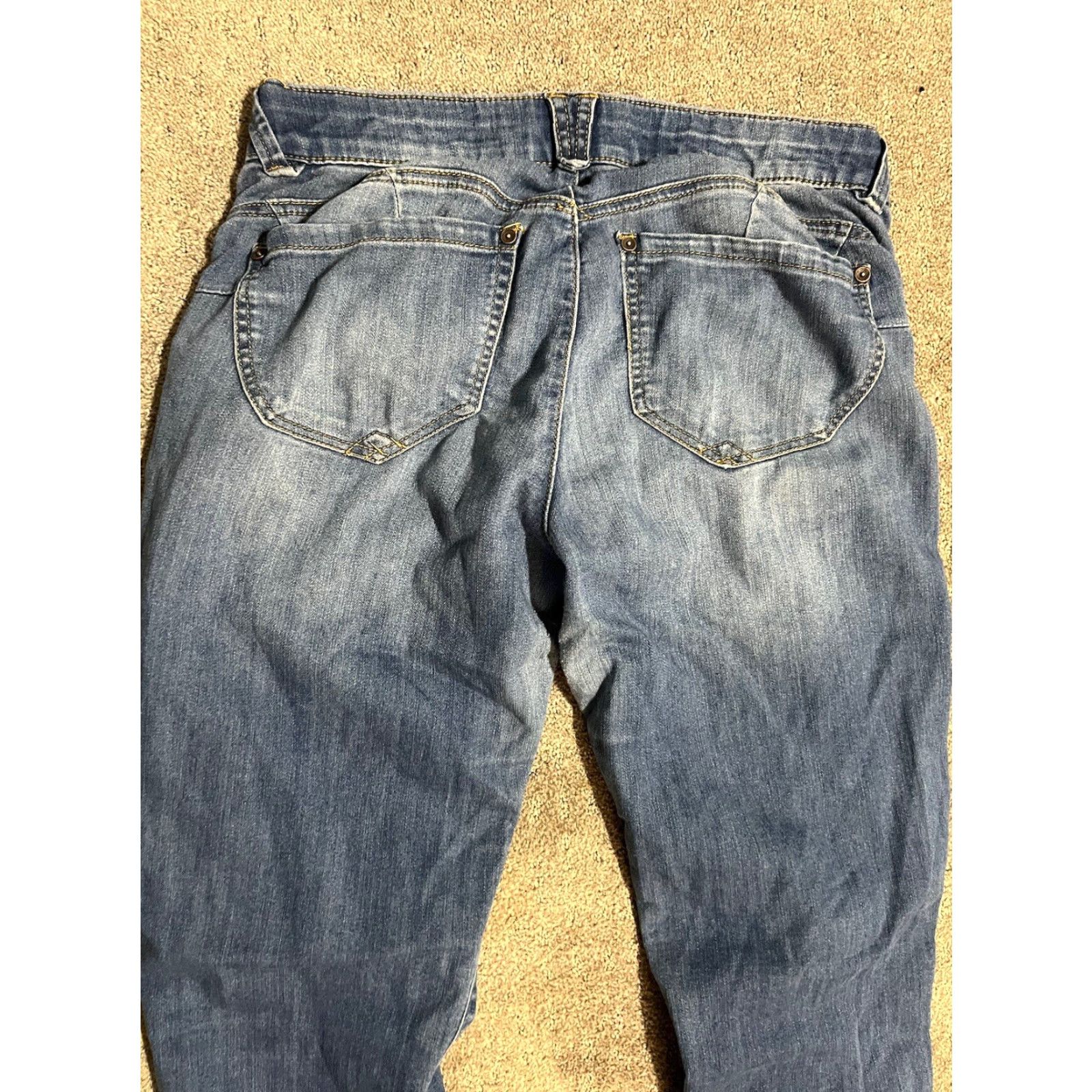 Vintage DEMOCRACY Jeans Skinny Pants Sz 6 Blue Ab Technology Pockets Cotton Stretch Twill Women Regular Rise 26.5" Inseam 26.5" Vintage: No Size 28" / US 6 / IT 42 - 4 Thumbnail
