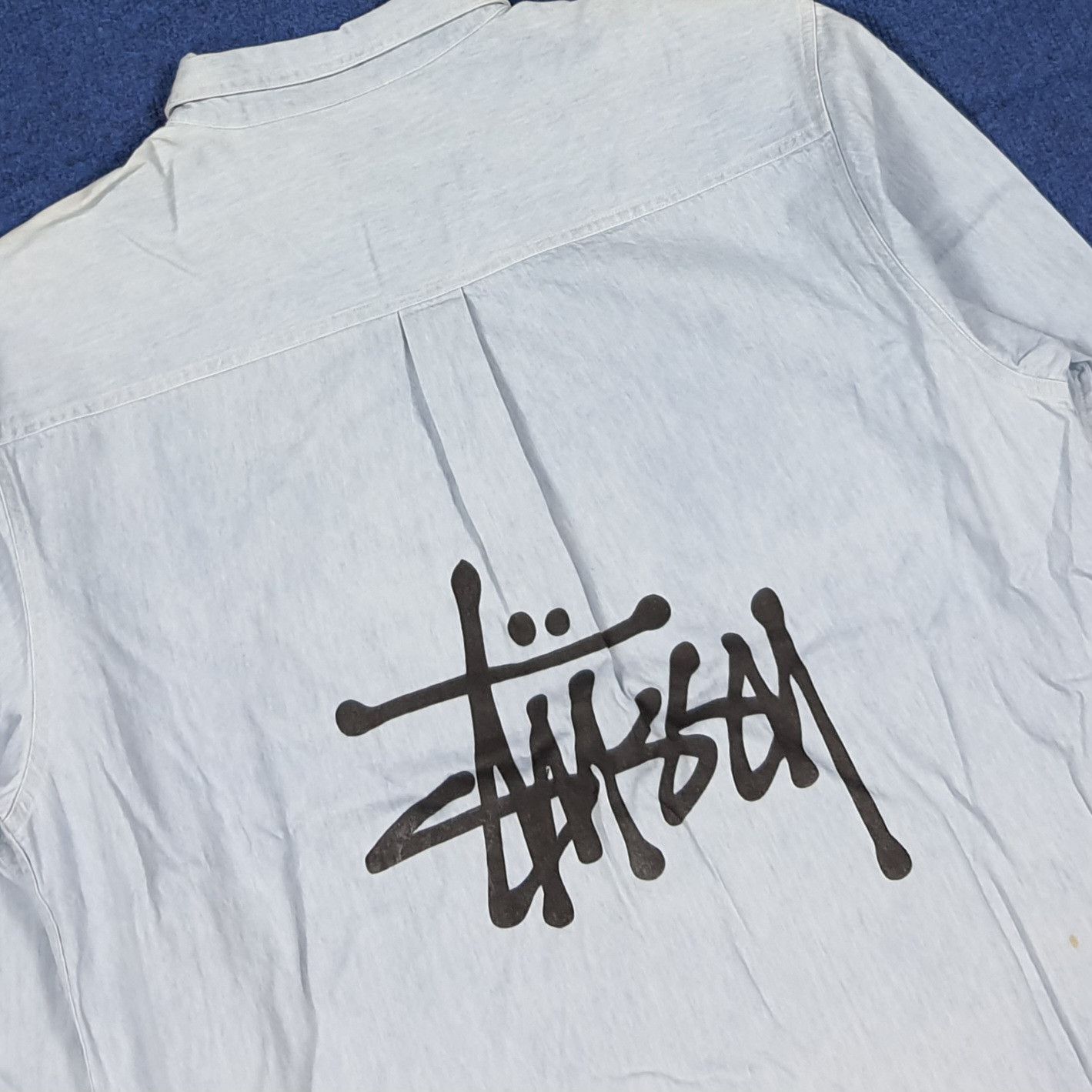 Stussy Vintage Stussy Custom Logo Button Up Shirt C285N36 Size US XL / EU 56 / 4 - 2 Thumbnail