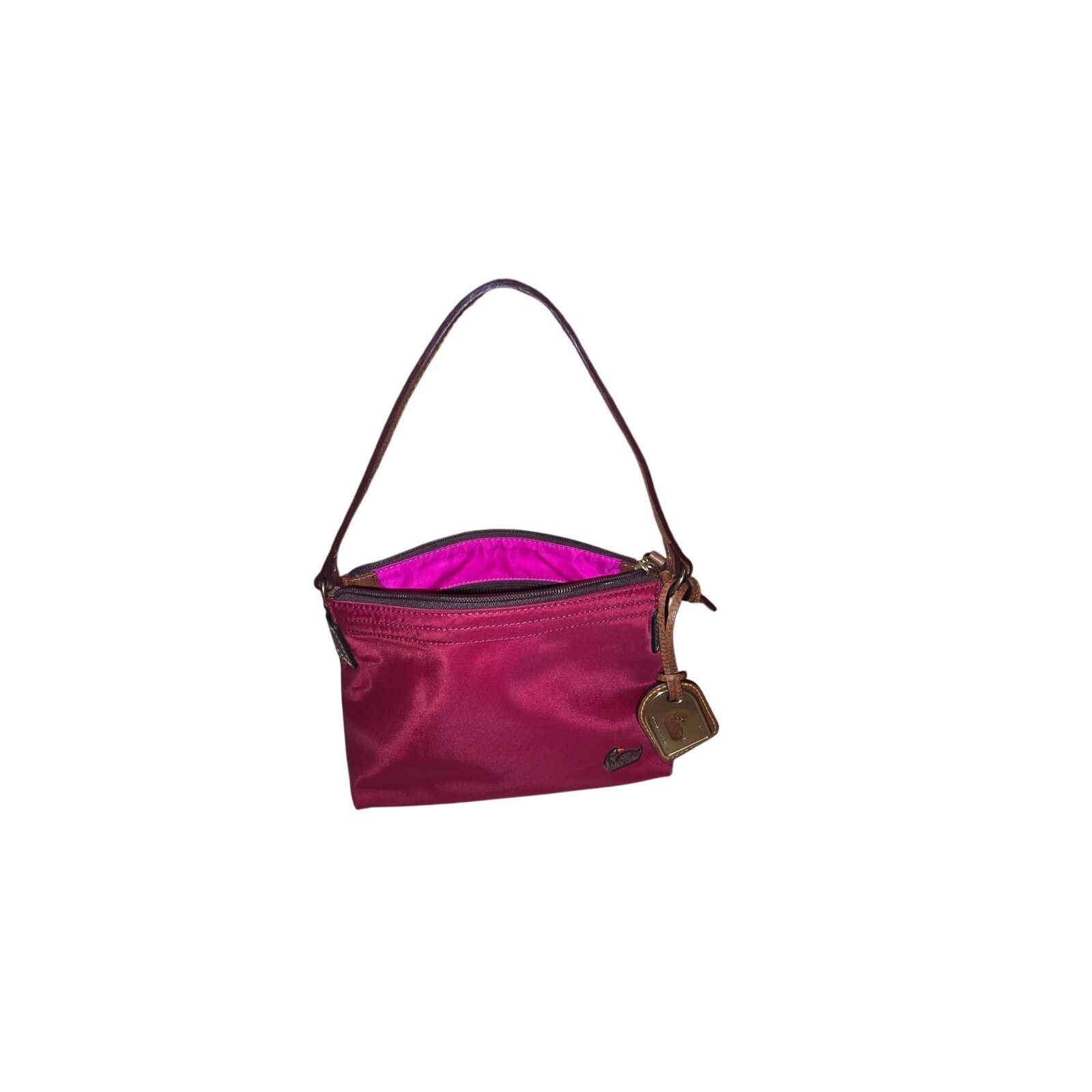 Dooney & Bourke Dooney & Bourke Pink Nylon Shoulder Bag Duck Logo Size ONE SIZE - 1 Thumbnail