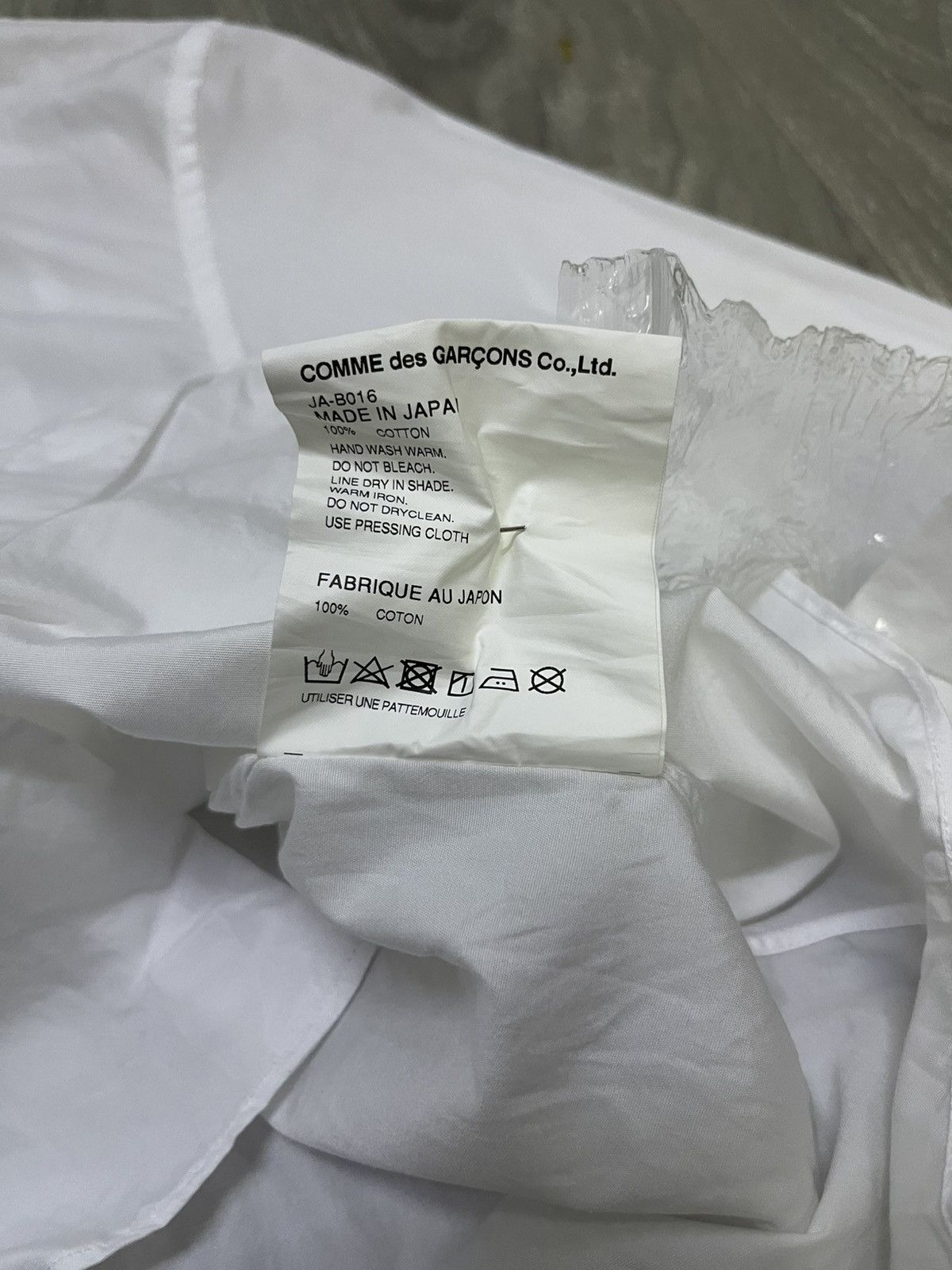 Comme des Garcons Junya watanabe x Comme des Garcons White Blouse (s) Size S / US 4 / IT 40 - 15 Thumbnail