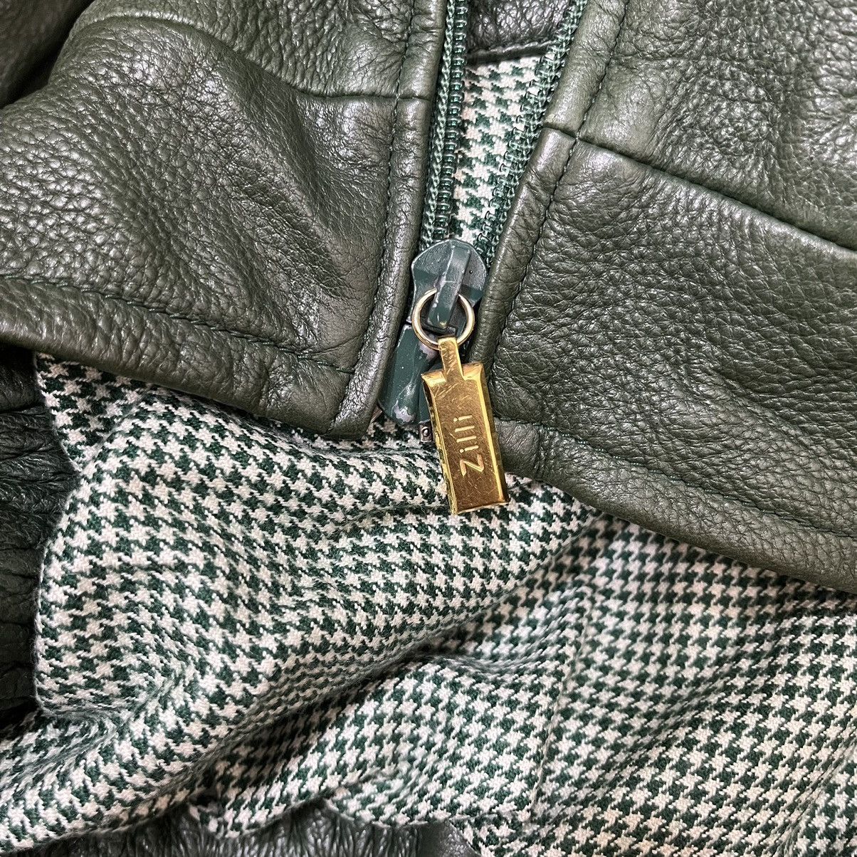Zilli Vintage Zilli France Odessa Green Deerskin Leather Jacket Size US XXL / EU 58 / 5 - 22 Thumbnail