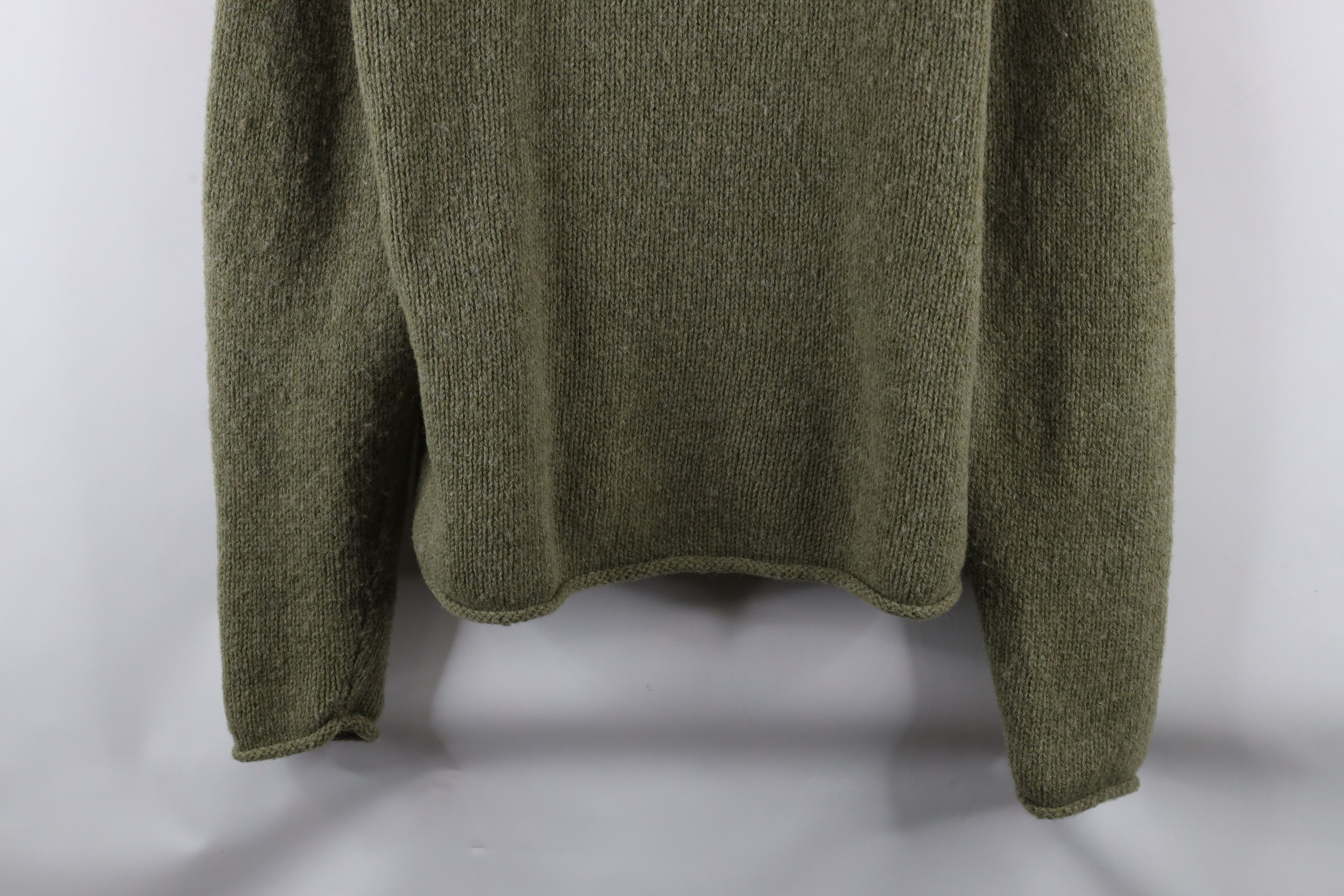 Vintage Vintage 90s Streetwear Shetland Marled Knit Sweater Green Size US L / EU 52-54 / 3 - 3 Thumbnail