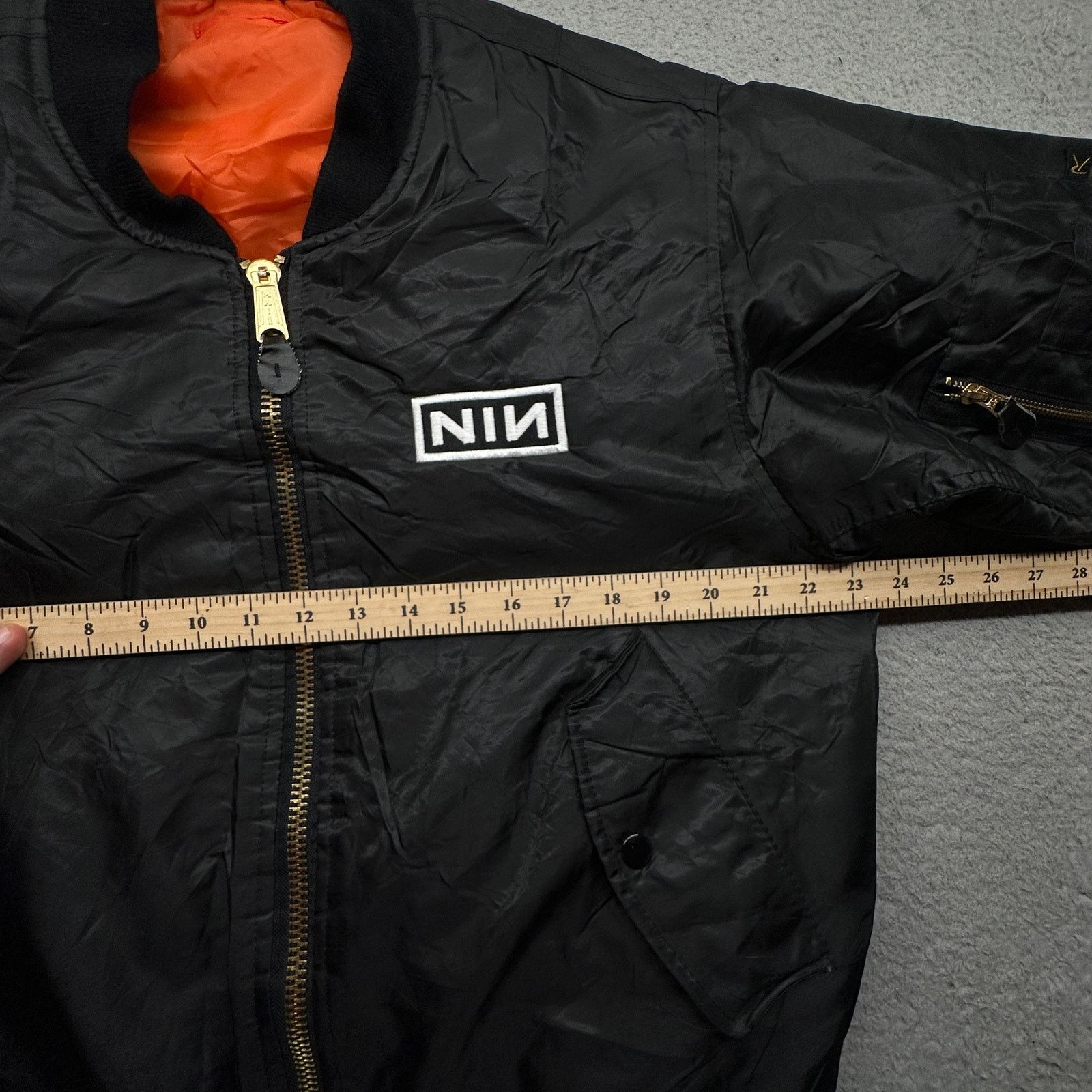 Rothco VTG NIN Nine Inch Nails Rothco MA-1 Bomber Jacket S M Size US S / EU 44-46 / 1 - 5 Thumbnail