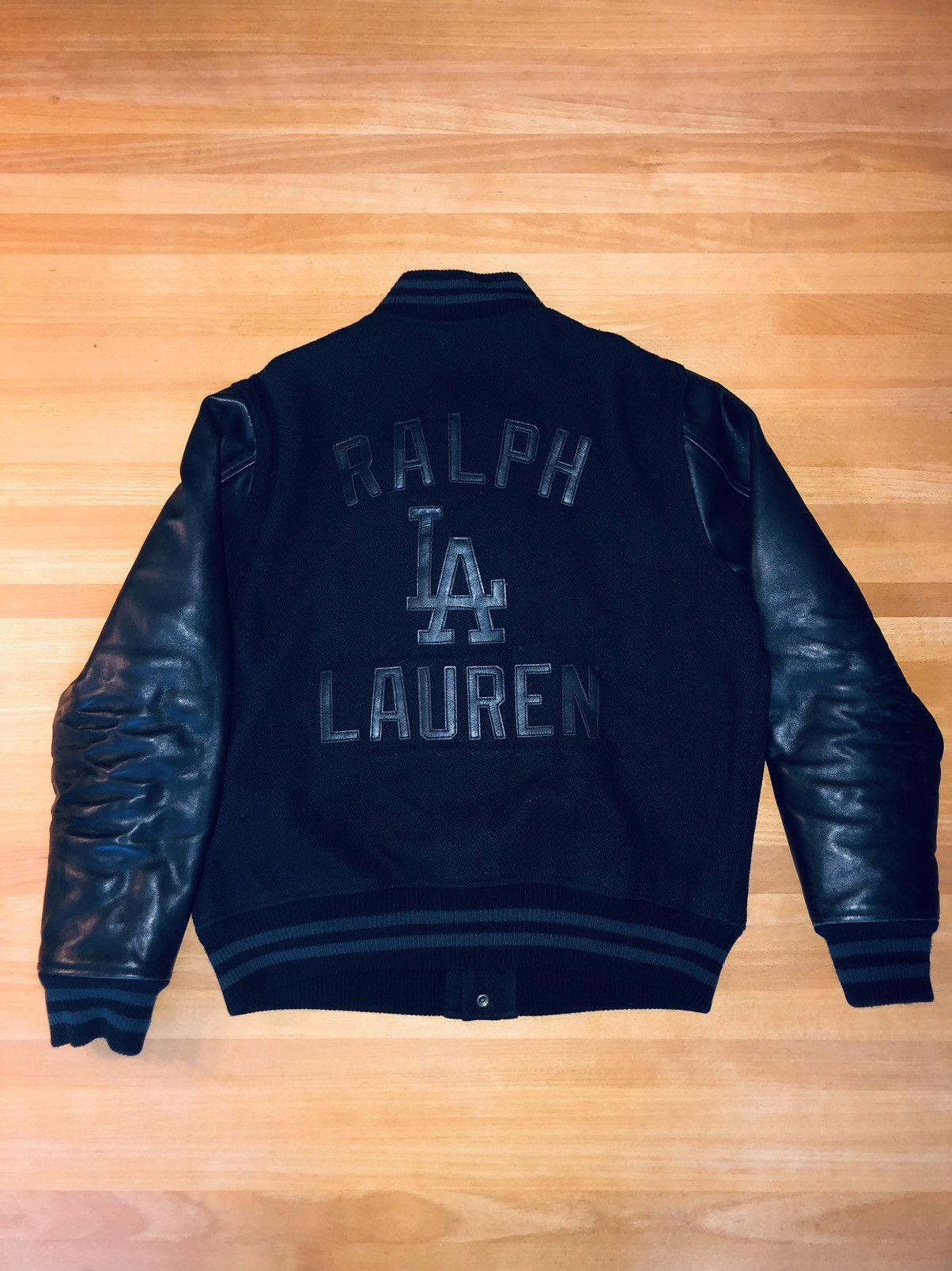 Polo Ralph Lauren Ralph Lauren Polo Dodgers Jacket Size L Collegejacket black Size US L / EU 52-54 / 3 - 2 Thumbnail