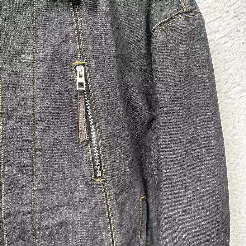 Loewe LOEWE Black-gray geometric denim jacket Size XL / US 12-14 / IT 48-50 - 4 Thumbnail
