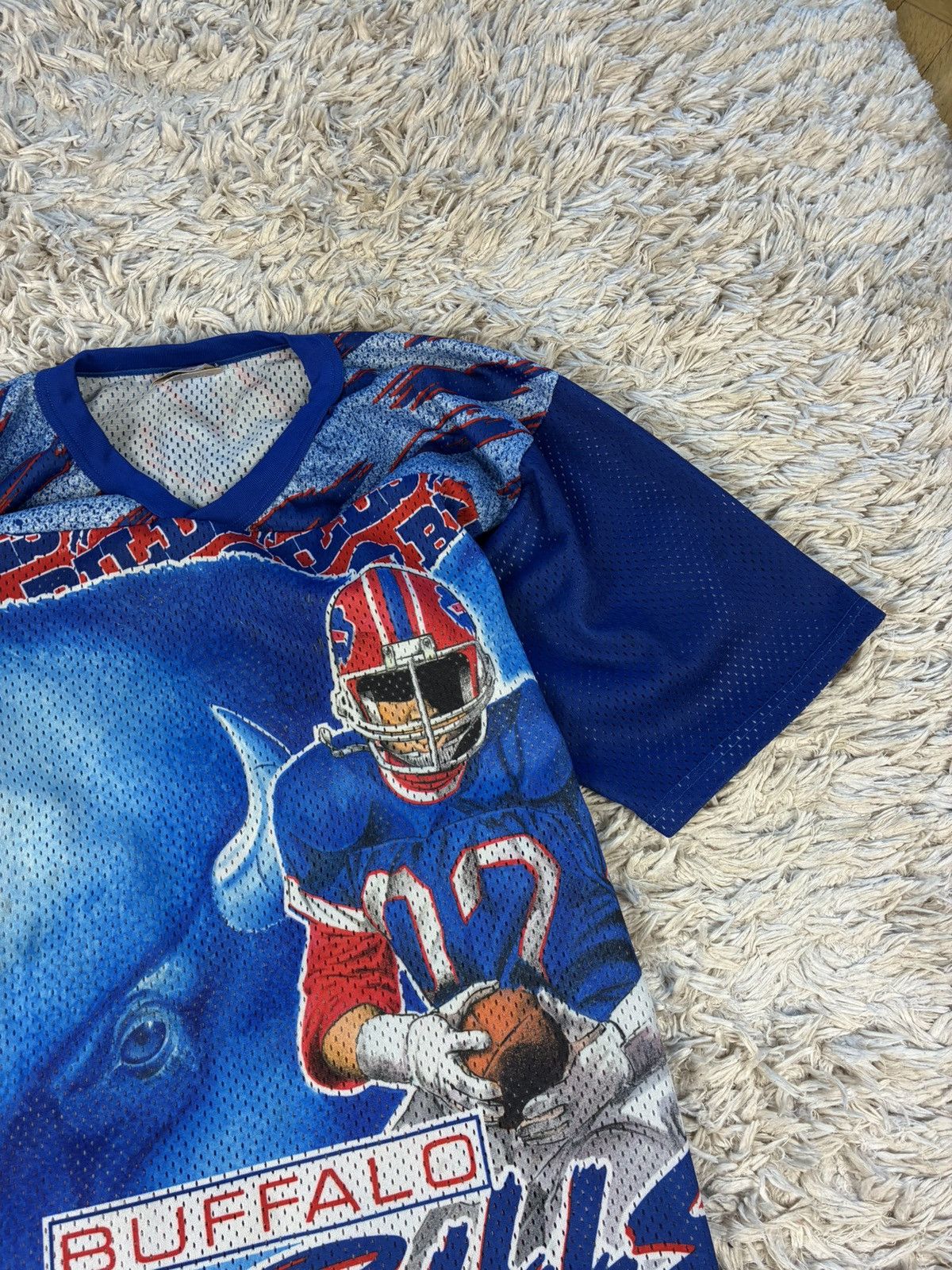 Ccm 80s CCM Buffalo Bills All Over Print Jersey Size US S / EU 44-46 / 1 - 4 Thumbnail